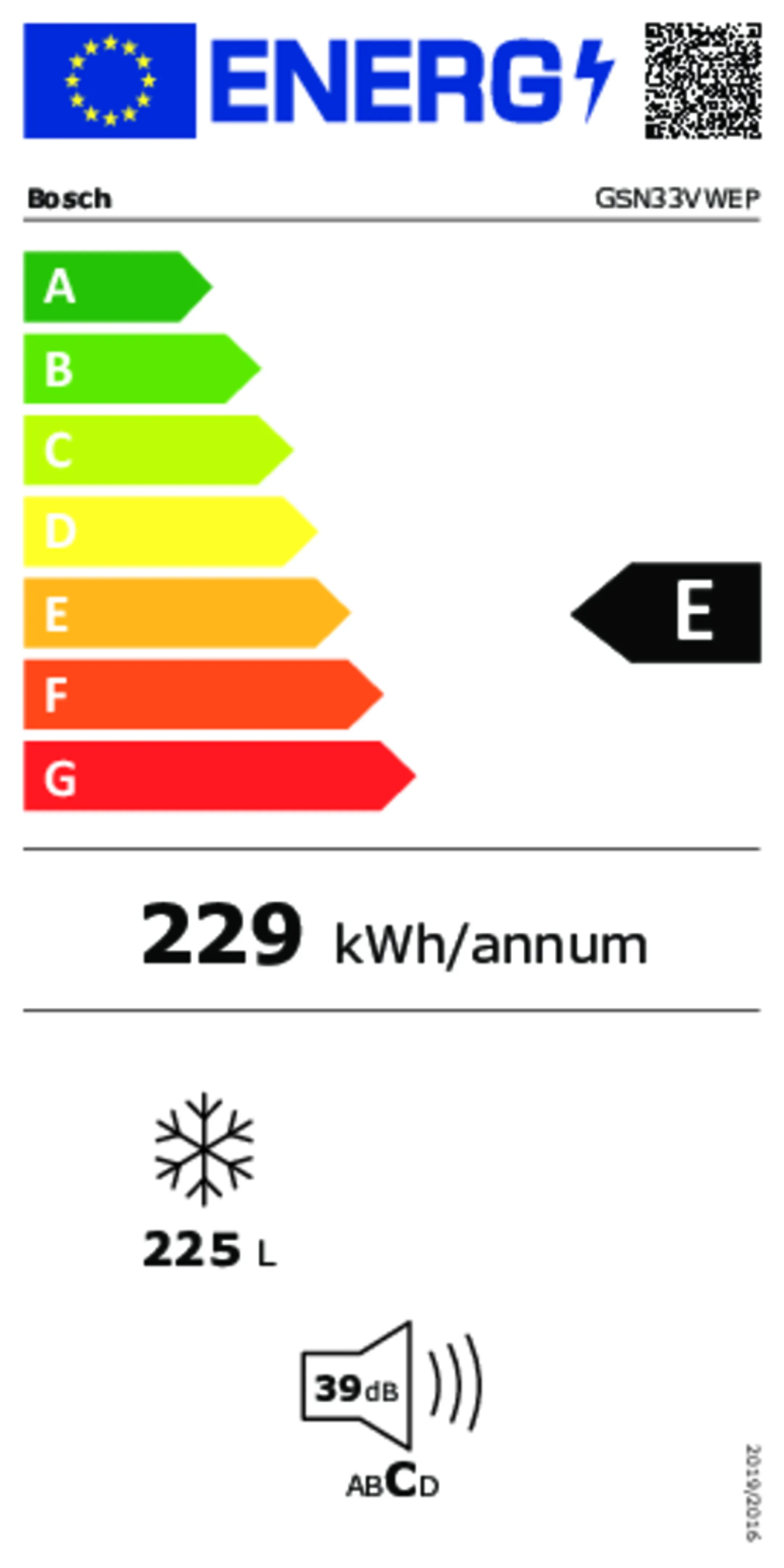 Bosch Gefrierschrank GSN33VWEP NoFrost image