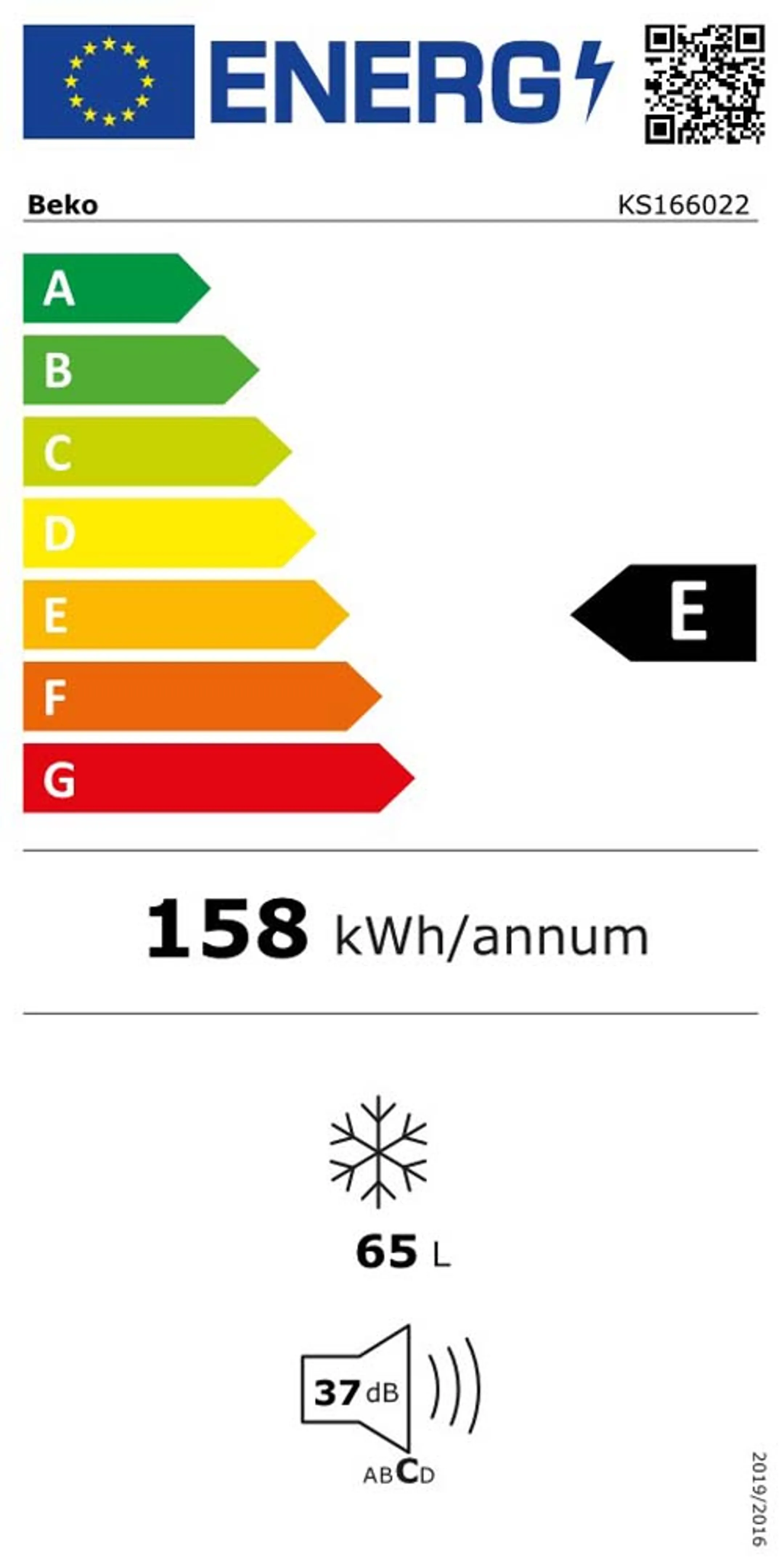 Beko Congélateur KS166022 image