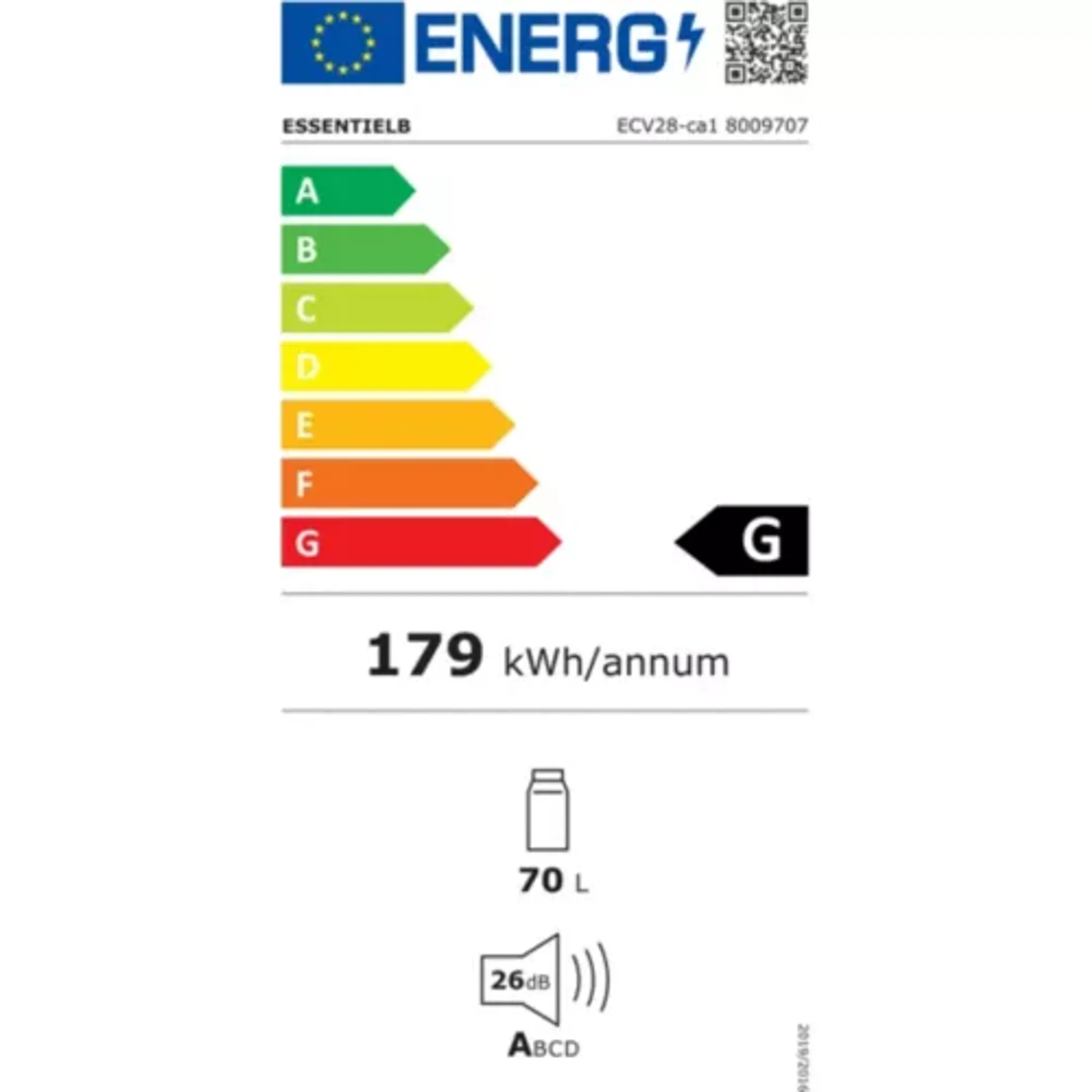ESSENTIEL-B Cave à vin ECV28-ca1 - 28 bouteilles image
