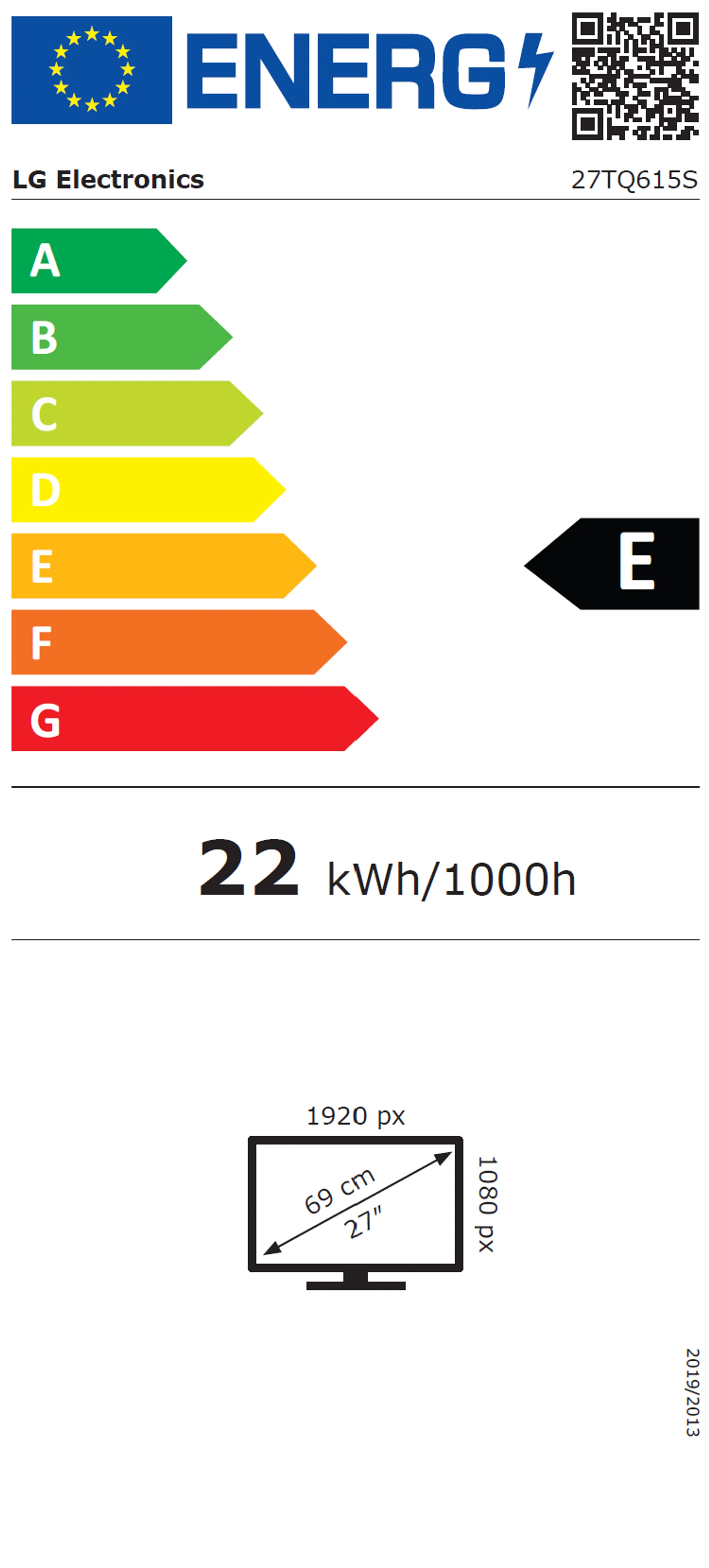 LG TV LED et Écran PC Full HD 27TQ615S-PZ - 27 pouces image