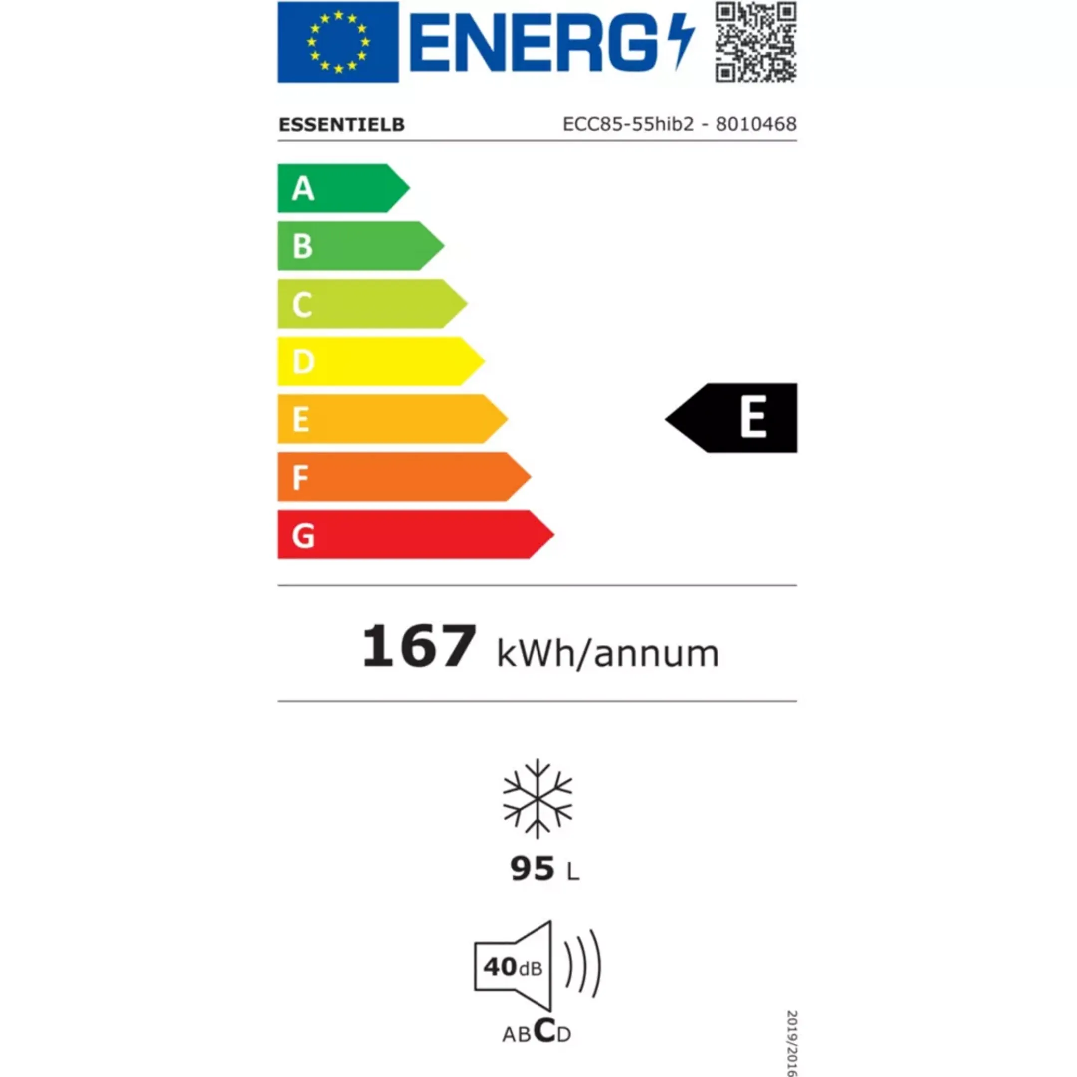 ESSENTIEL-B Congélateur coffre ECC85-55hib2 image