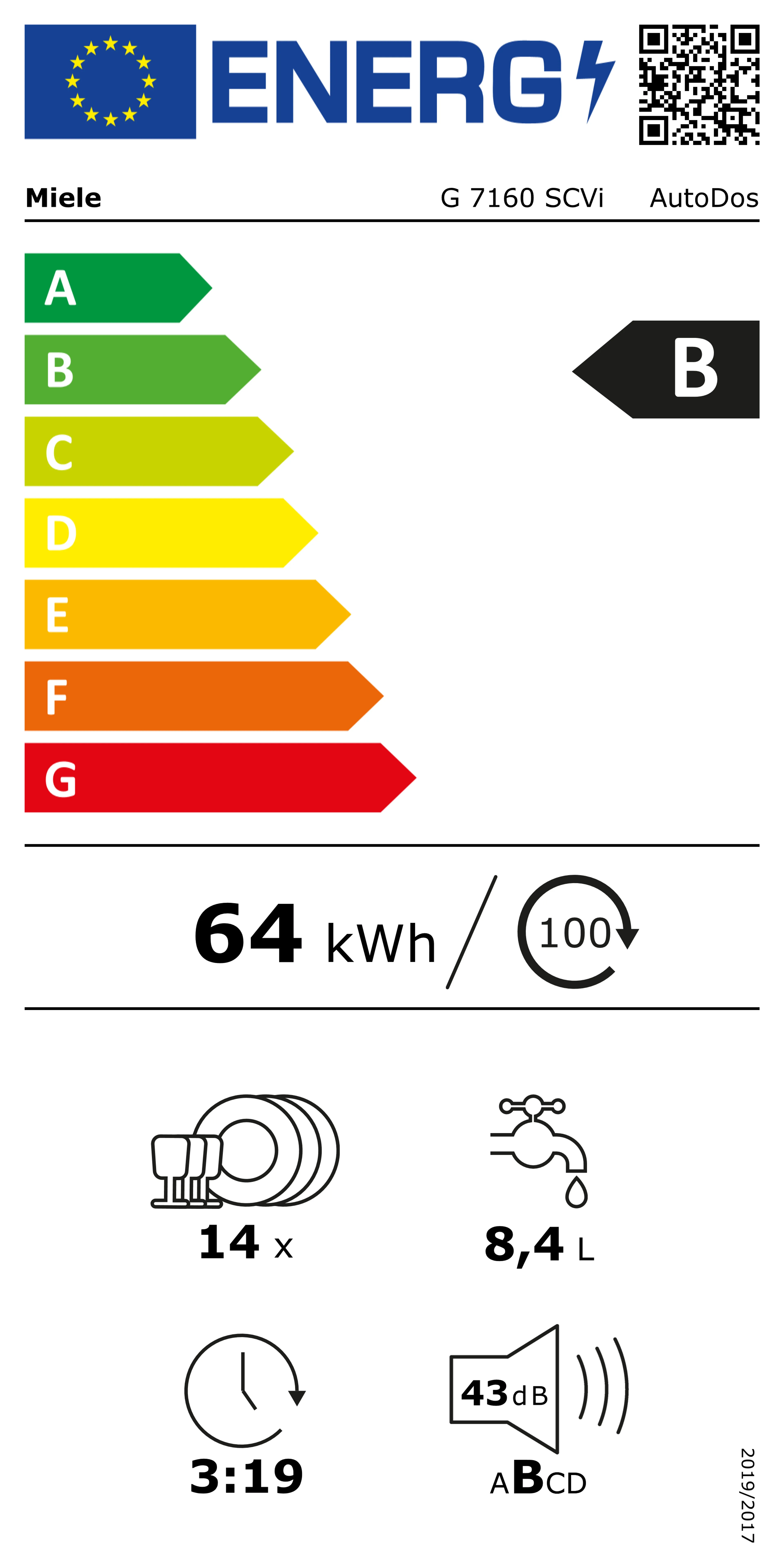 Miele Einbau-Geschirrspüler G 7160 SCVi AutoDos image