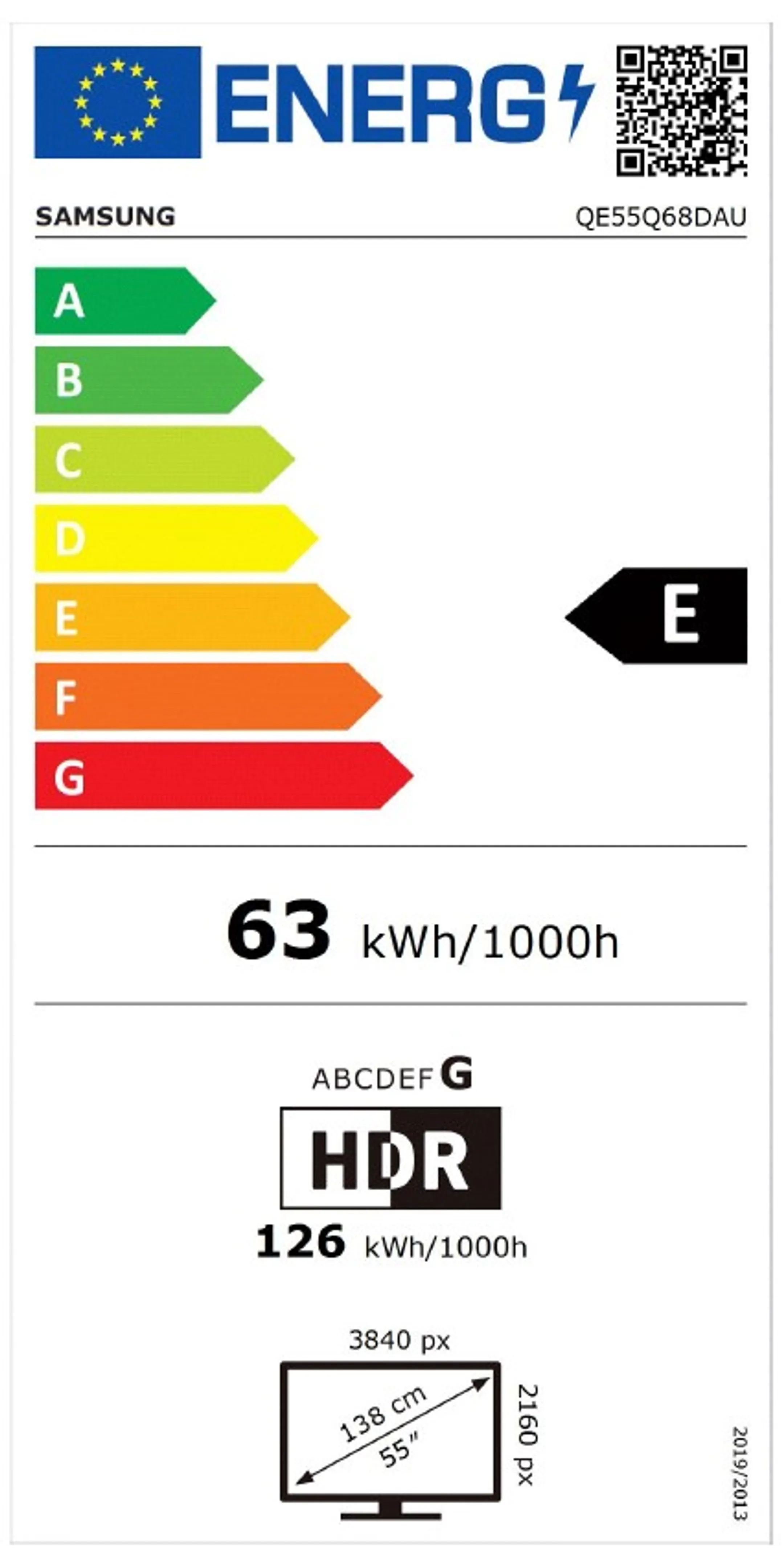 Samsung TV QLED 4K QE55Q68D (2024) - 55 pouces image