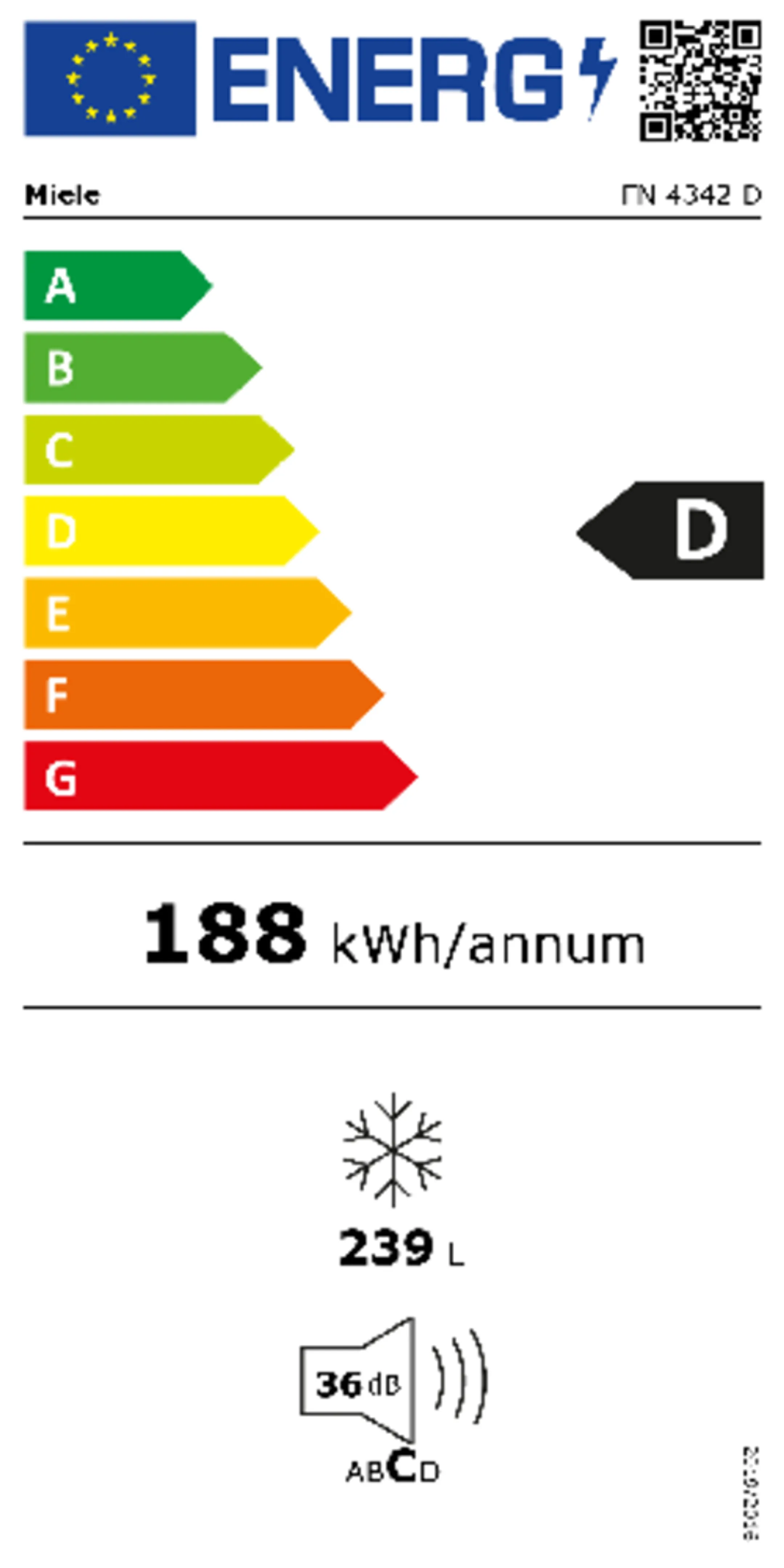 Miele Vertikal-Gefrierschrank No Frost FN 4342 D - Weiß image
