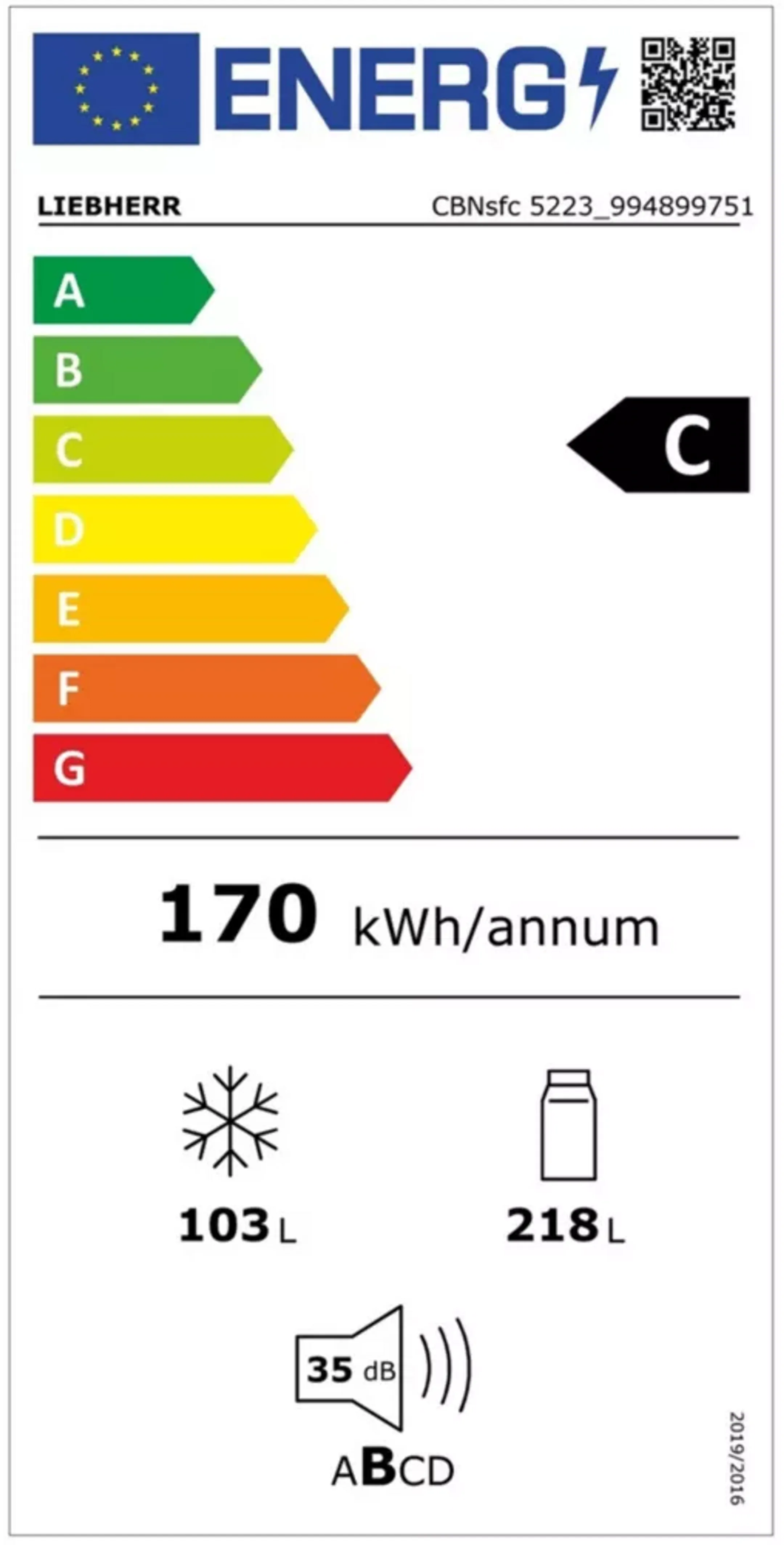Liebherr Combi frigo congélateur CBNsfc5223 Plus BioFresh image