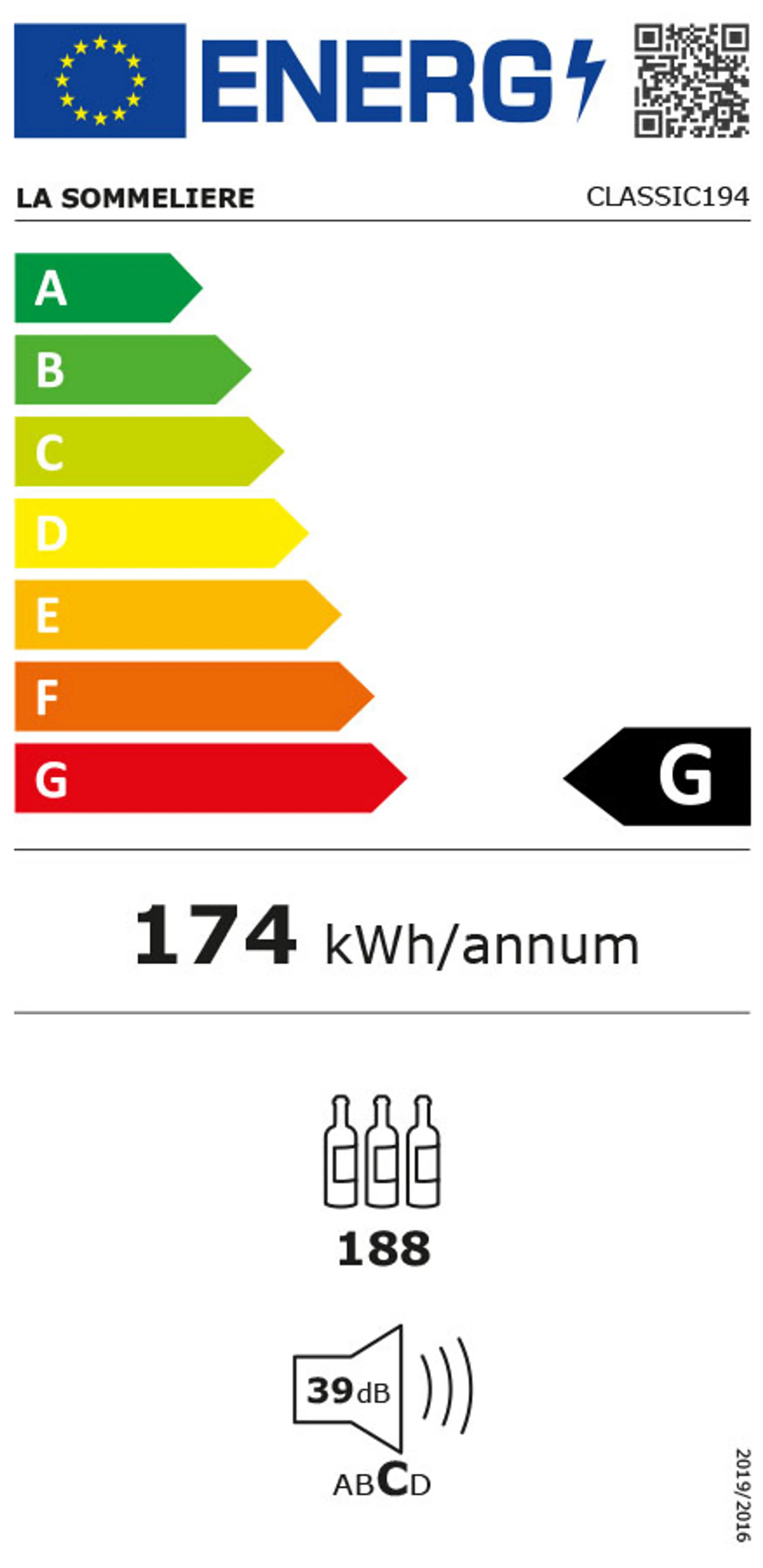 La Sommelière Wine cellar CLASSIC 194 - 188 bottles image