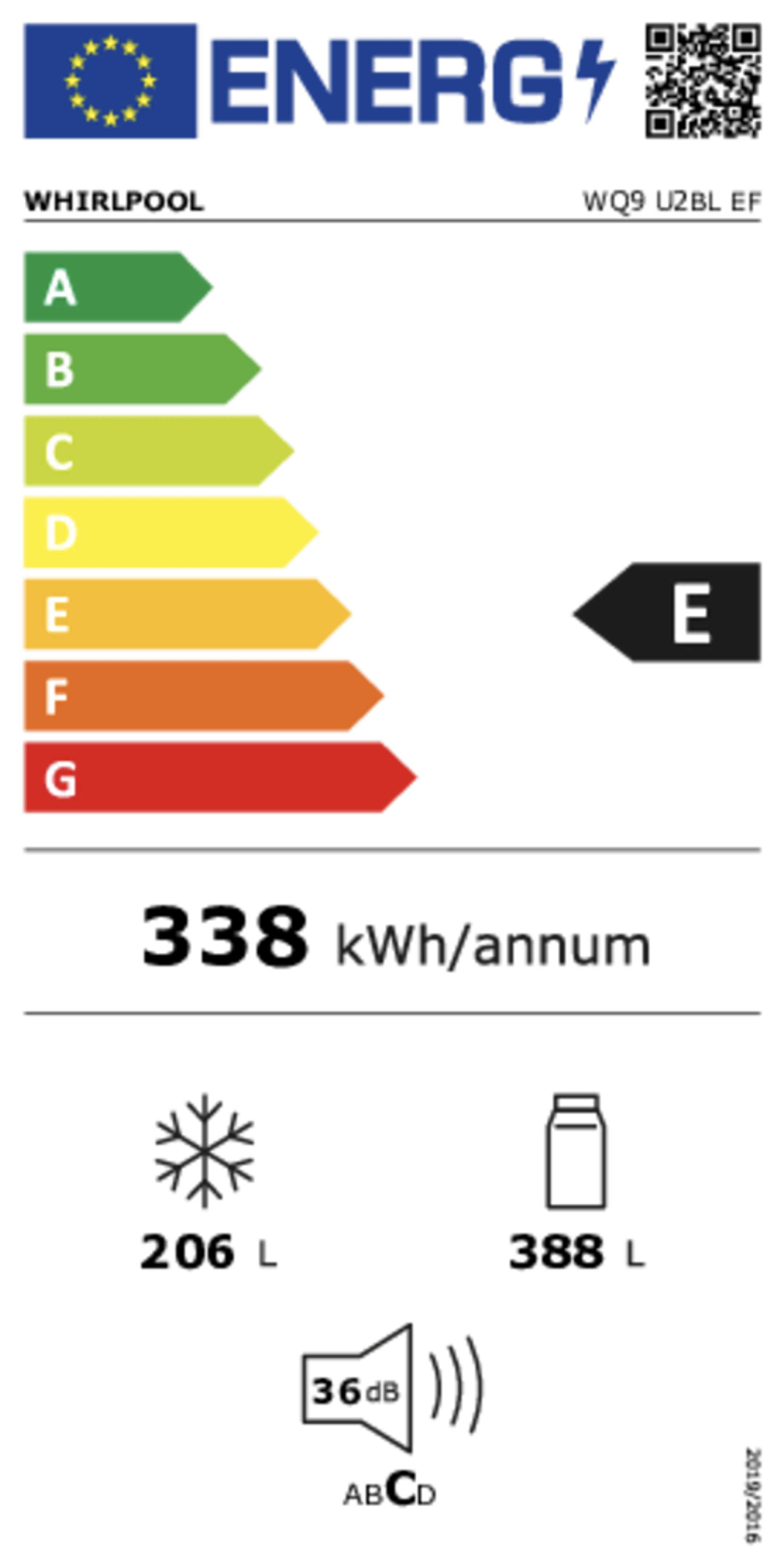 Whirlpool Frigo américain WQ9 U2BL EF NoFrost - Inox image
