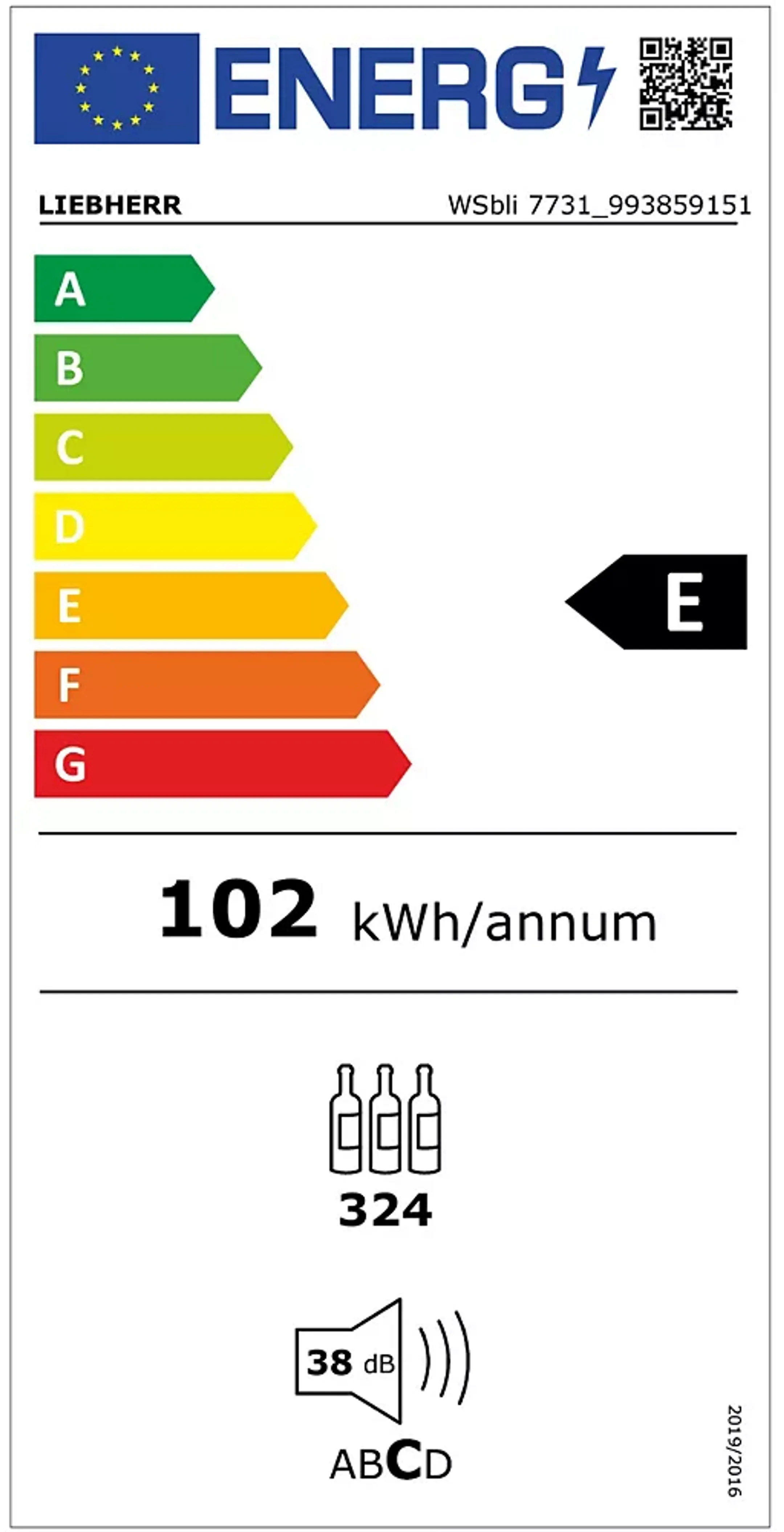 Liebherr Cave à vin de vieillissement GrandCru Selection WSbli 7731 - 324 bouteilles image