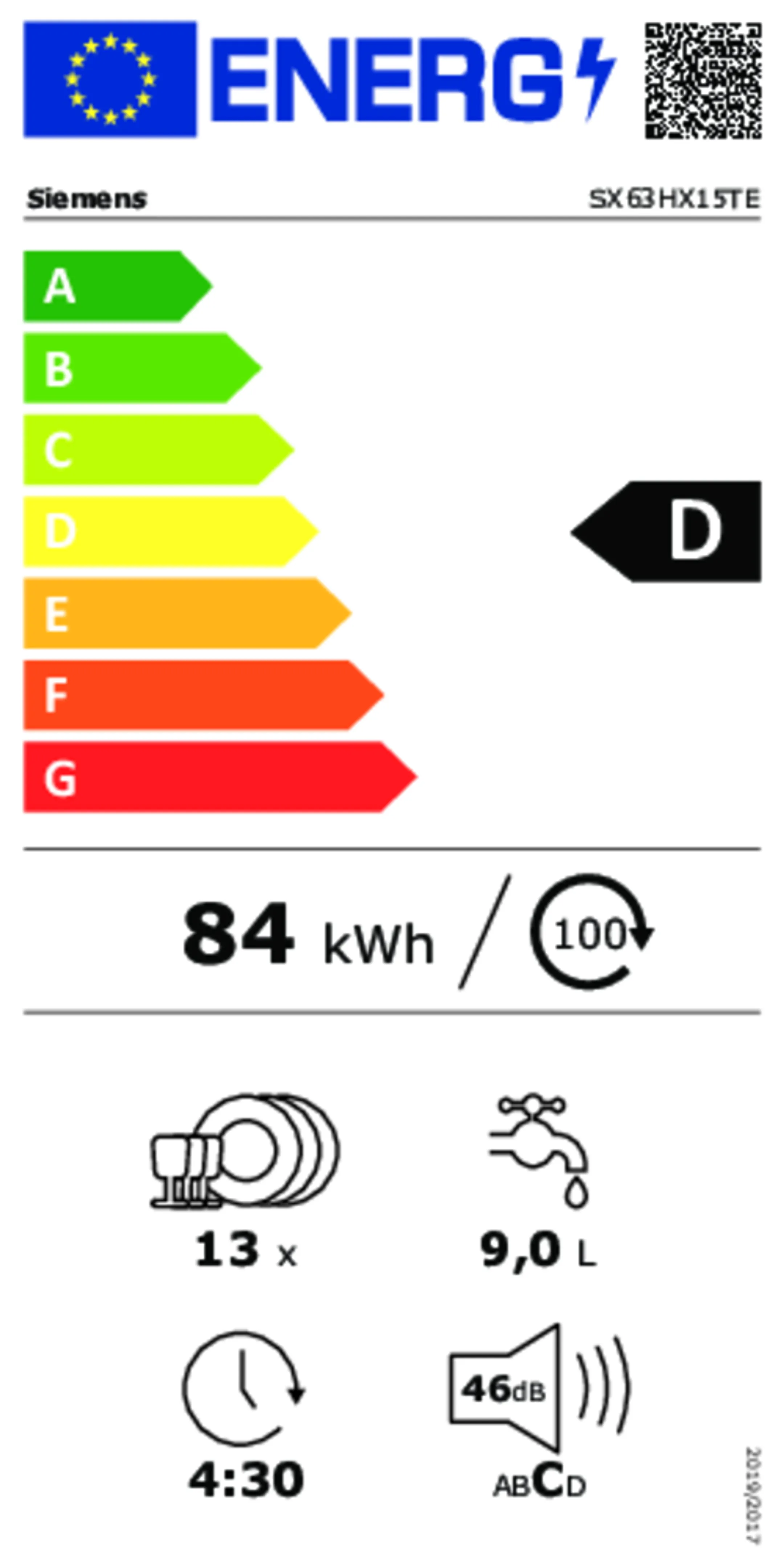 Siemens Built-in dishwasher iQ300 SX63H15TE image