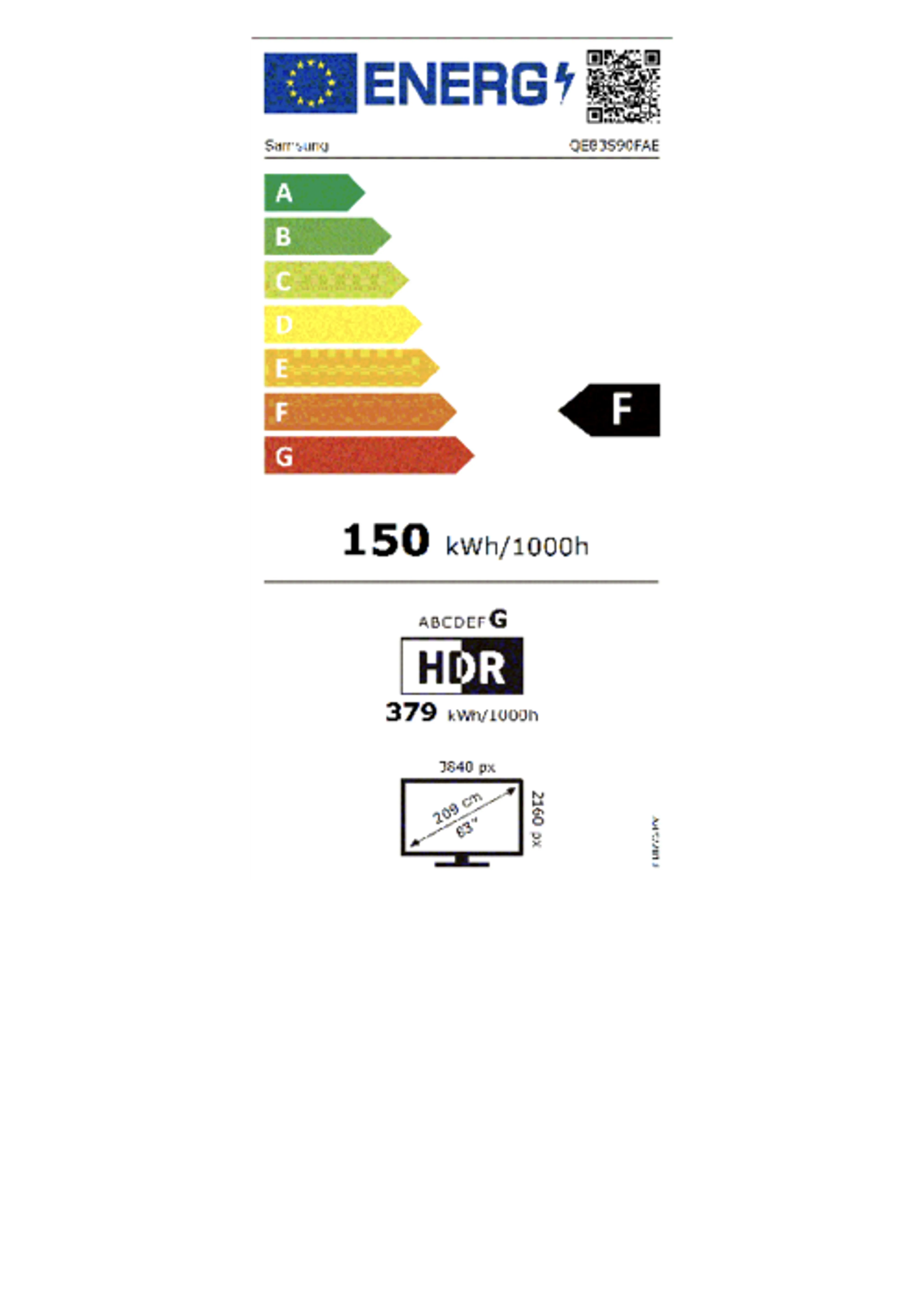 Samsung TV OLED 4K QE83S90FAEXXN - 83 pouces image