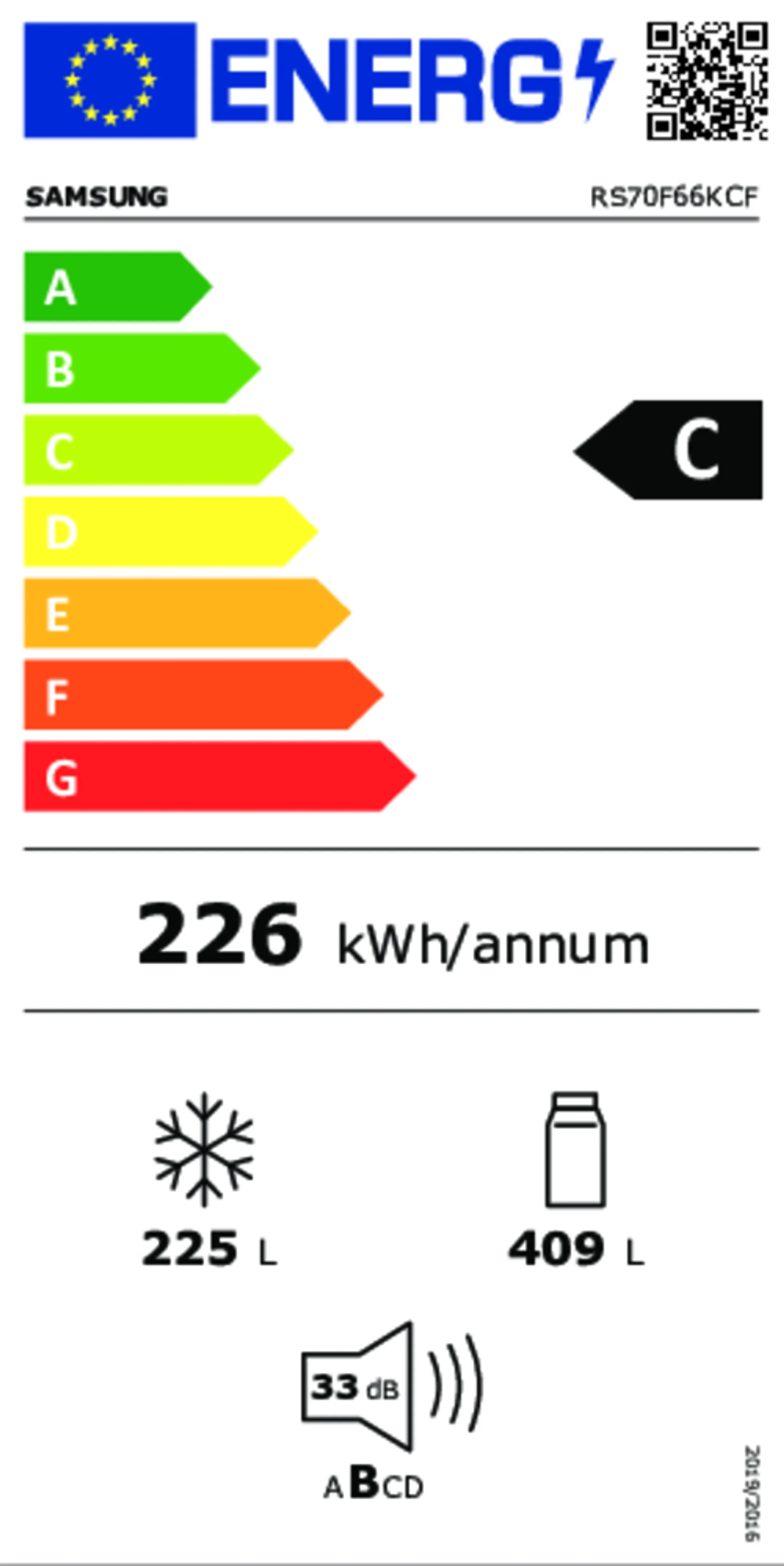 Samsung Frigo américain Bespoke AI RS70F66KCFEF - Noir image