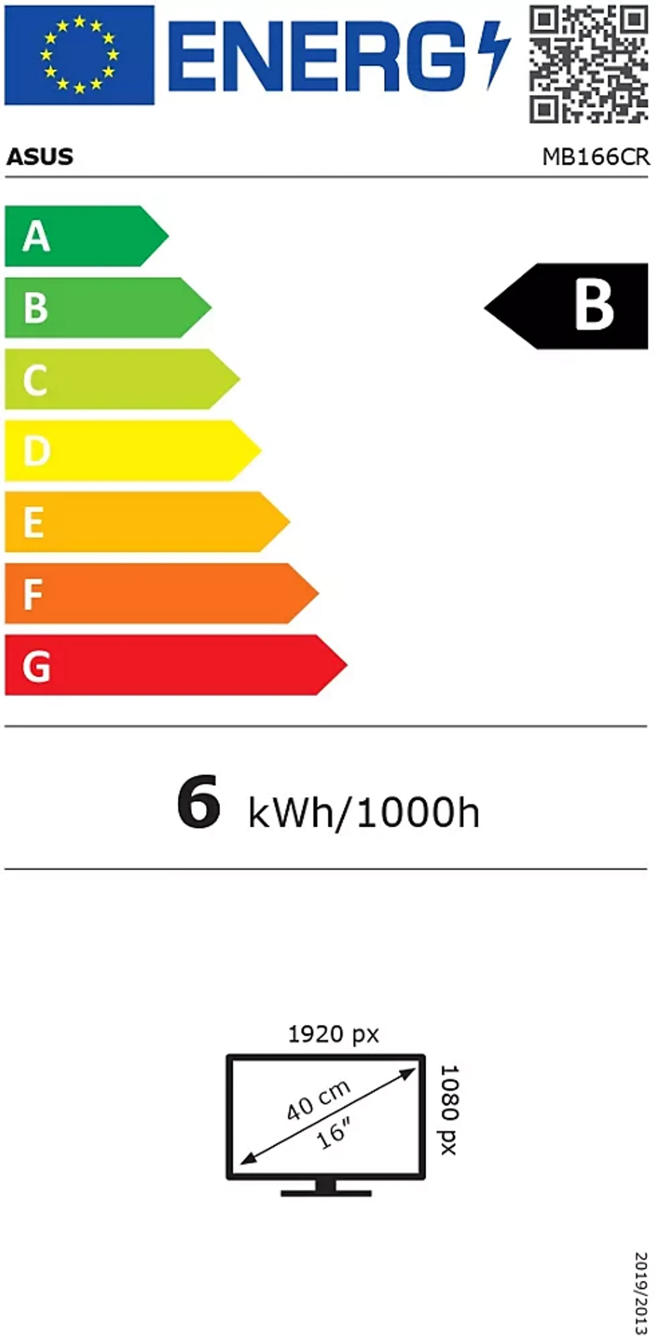 ASUS 15,6" notebook PC monitor ZenScreen MB166CR image
