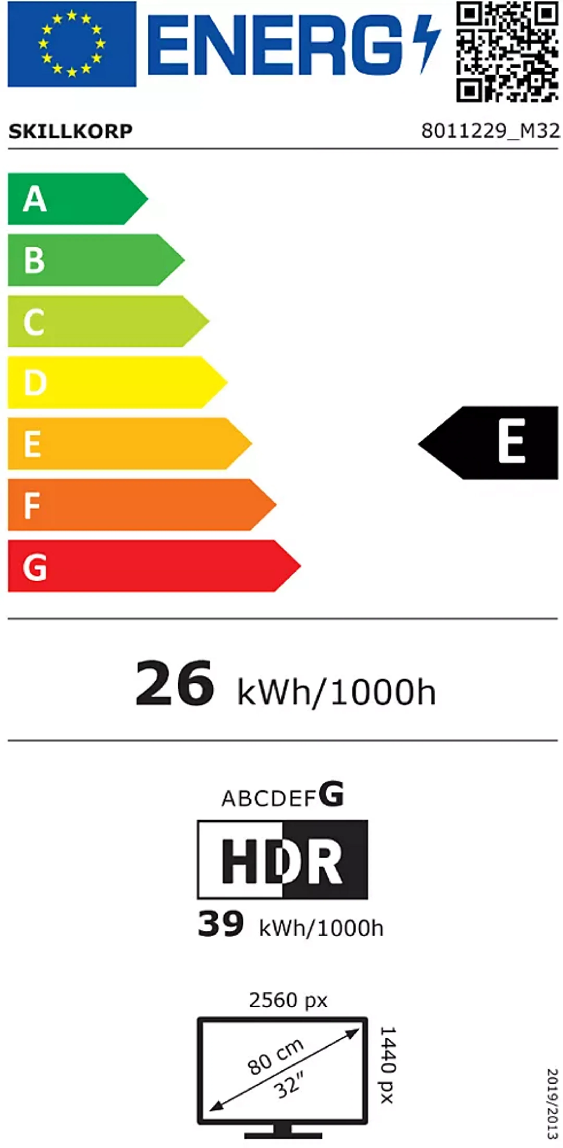 Skillkorp 32" QHD Gaming Monitor 165 Hz M32 image