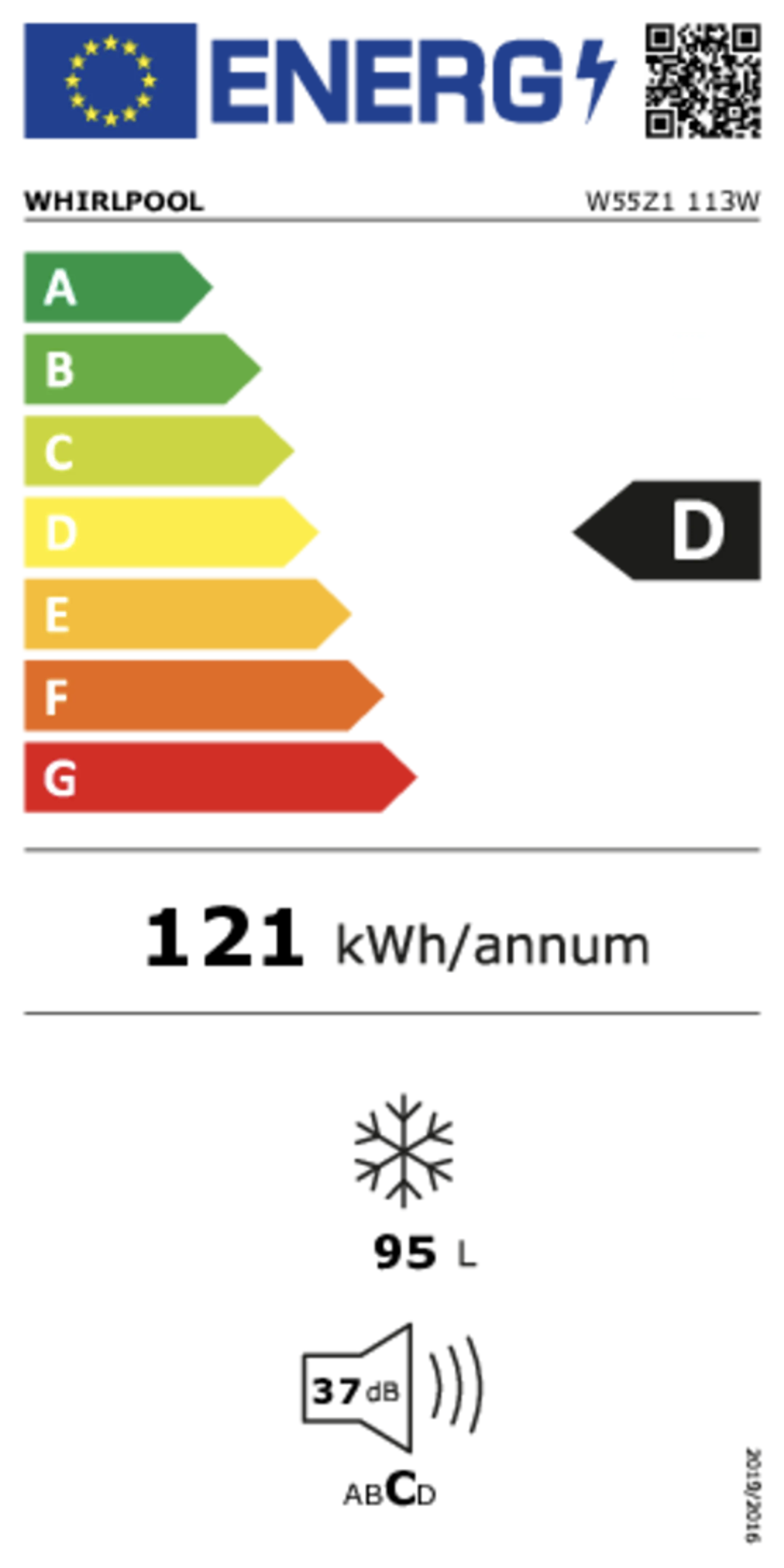 Whirlpool Congélateur de table W55Z1 113W image