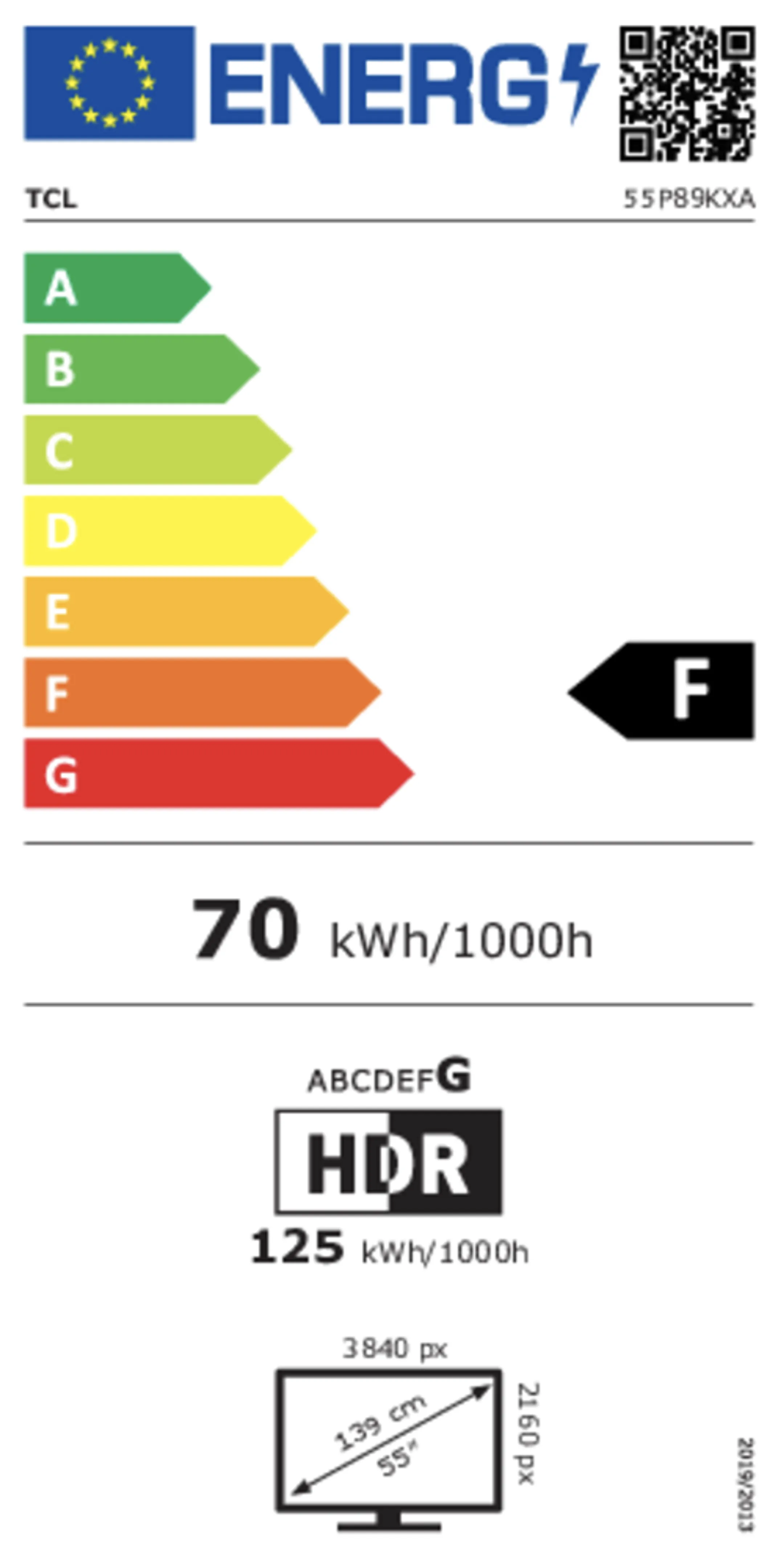 TCL TV QLED 4K 55P89K - 55 pouces image