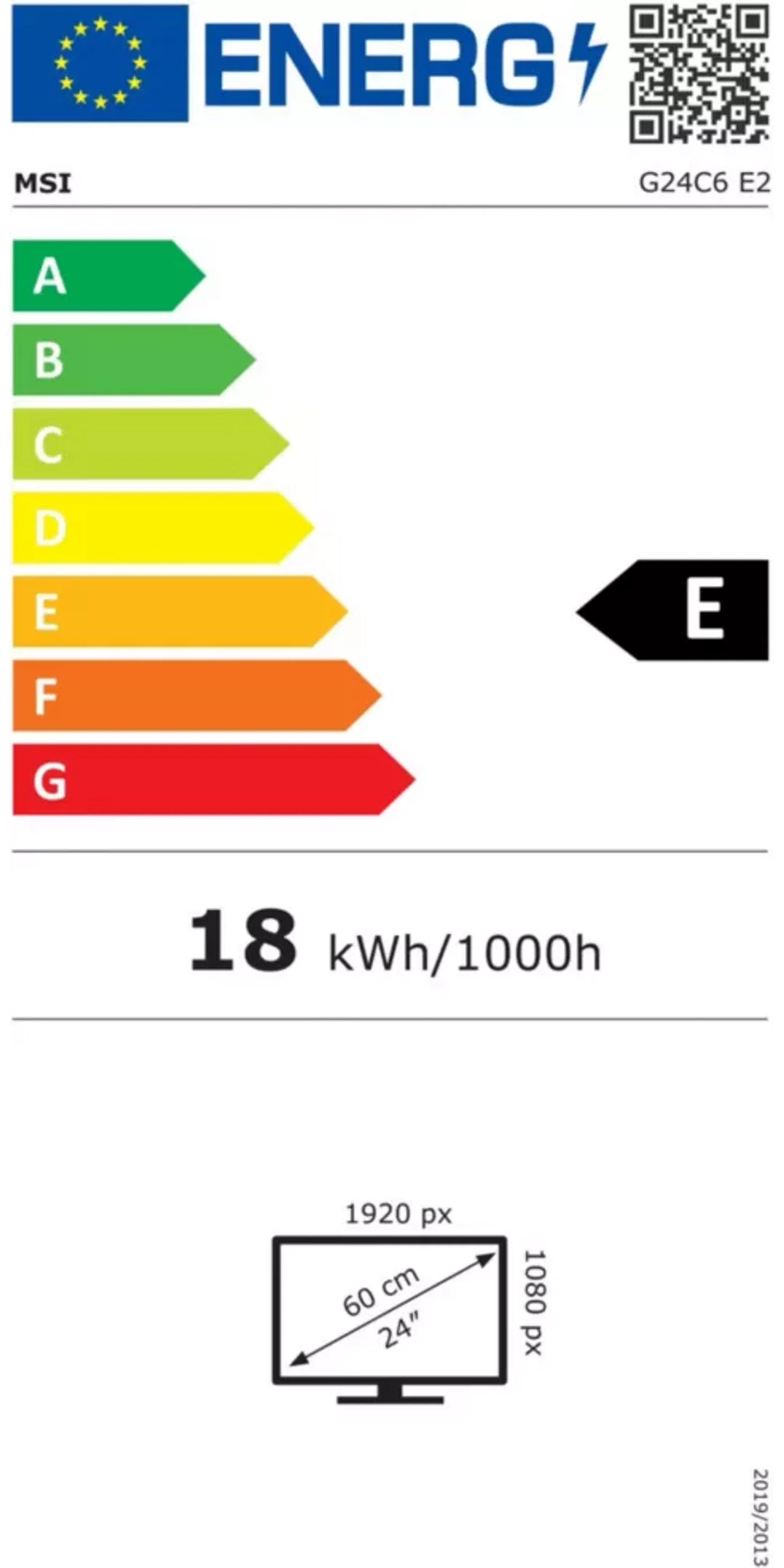 MSI Moniteur Gaming 24" FHD 180 Hz G24C6 E2  image