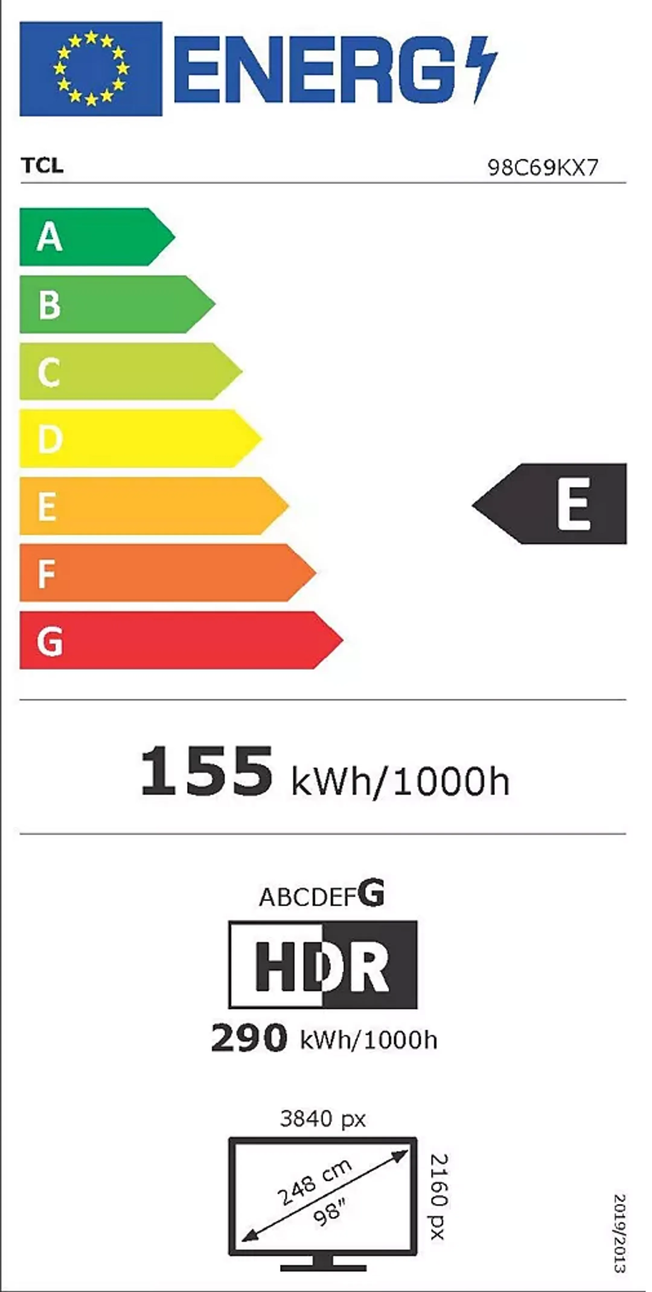 TCL TV QD-Mini LED 4K 98C69K - 98 zoll image