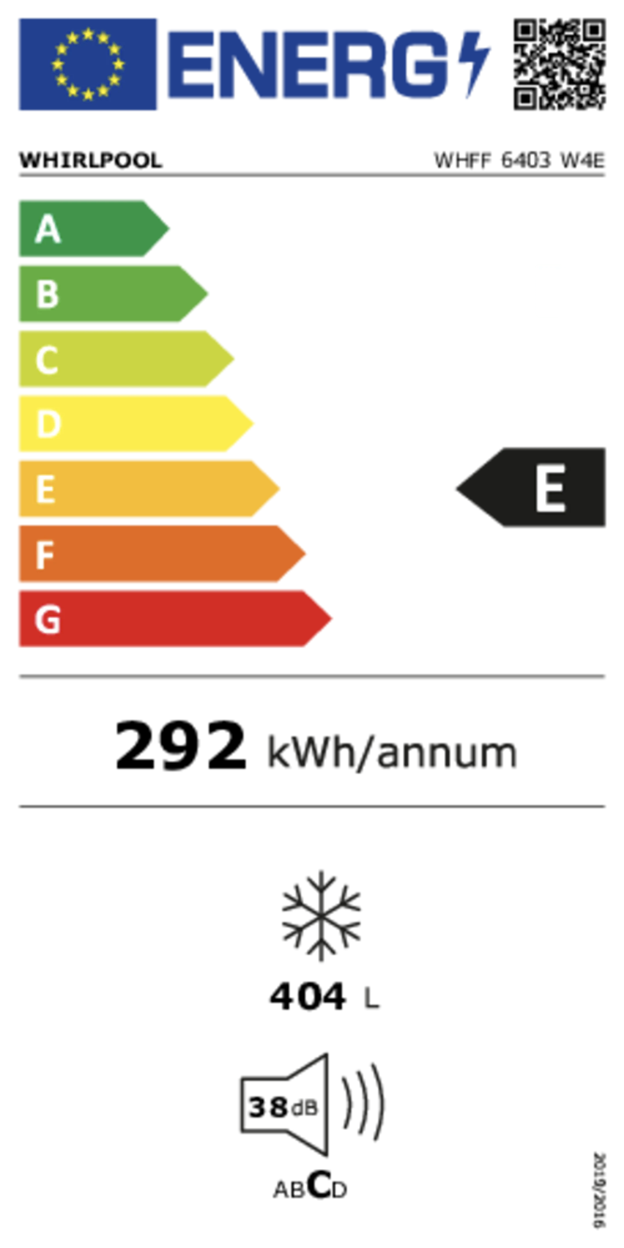 Whirlpool Congélateur armoir WHFF 6403 W4E image