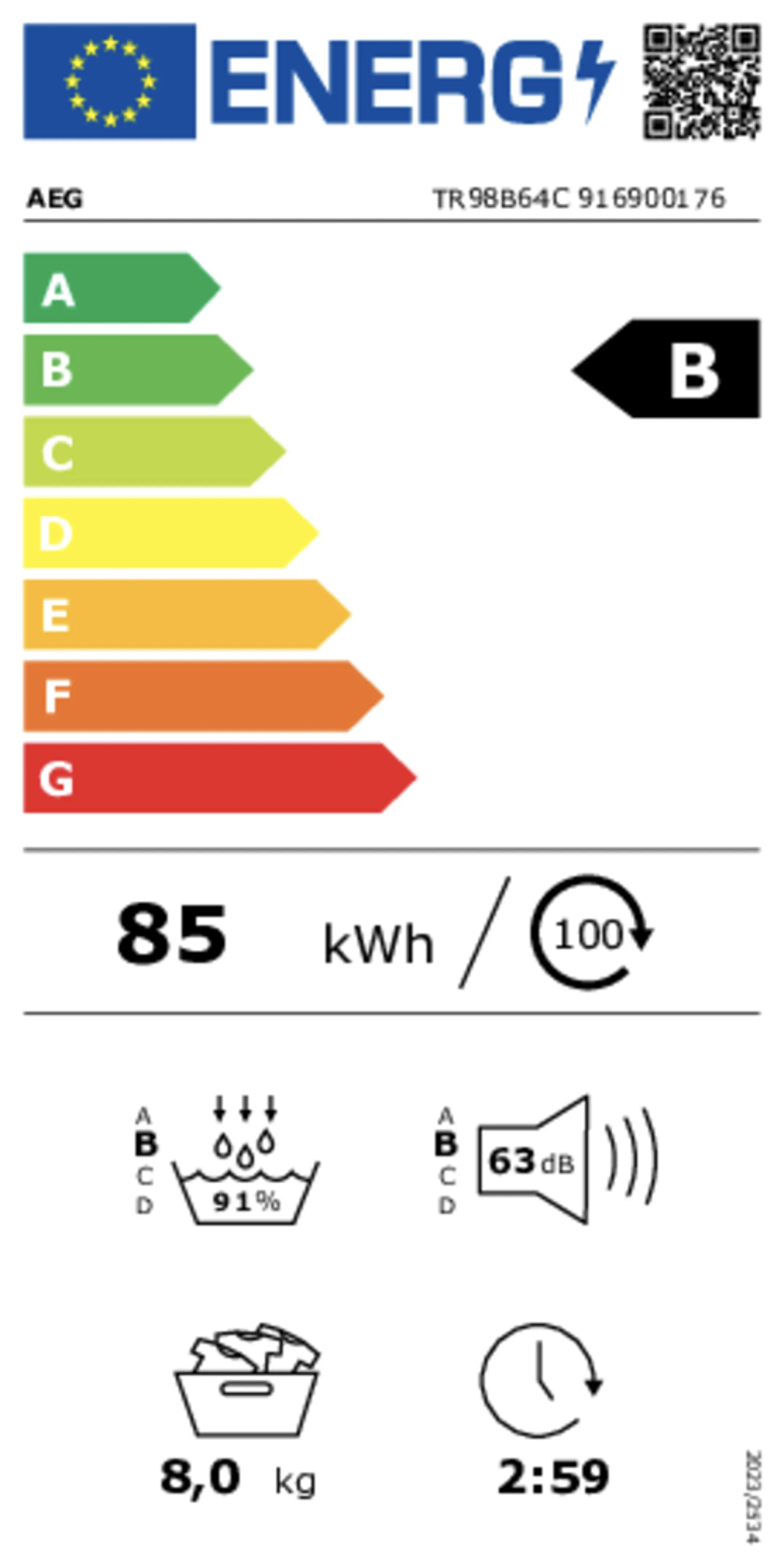 AEG Wärmepumpentrockner Serie 9000 AbsoluteCare Plus TR98B64C image