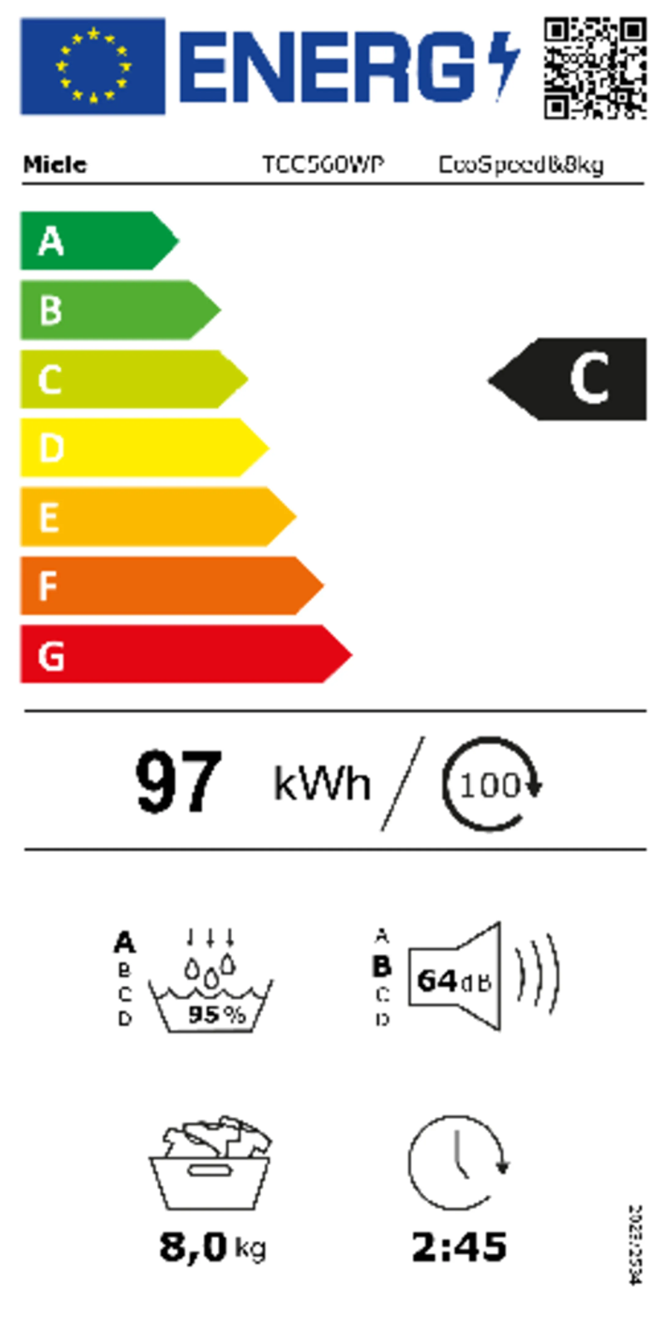 Miele Sèche-linge pompe à chaleur TWC560WP image