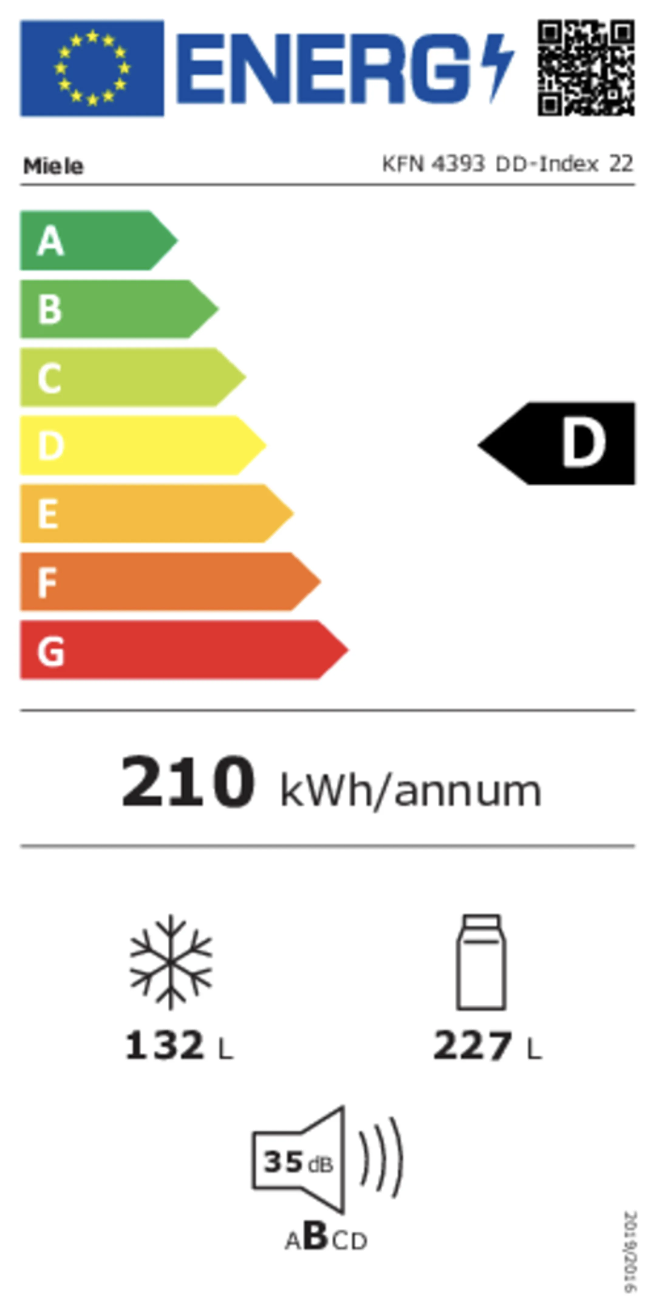 Miele Combi frigo congélateur DailyFresh KFN 4393 DD - Blanc image