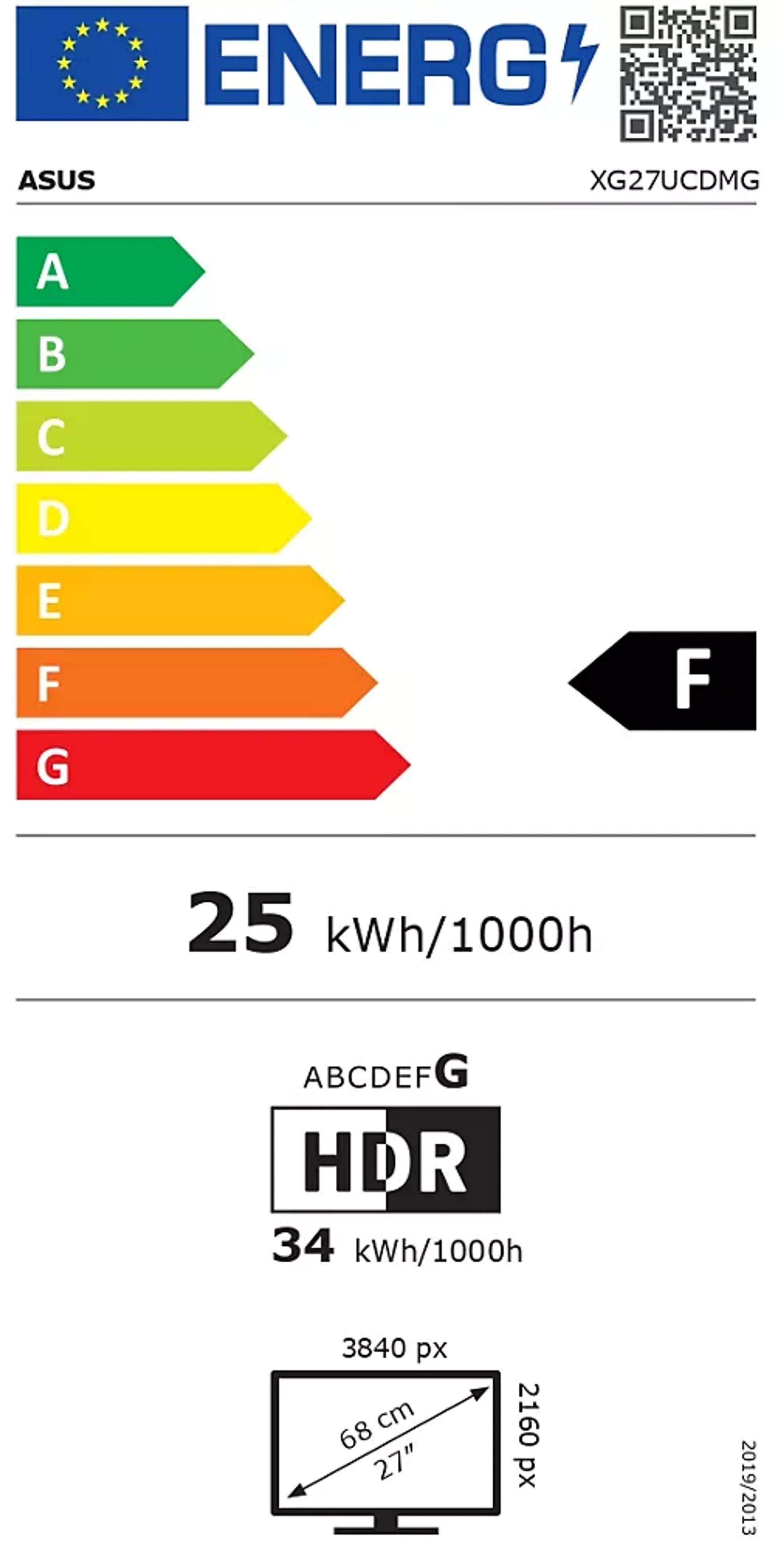 ASUS Moniteur Gaming 27" UHD ROG Strix OLED - XG27UCDMG image