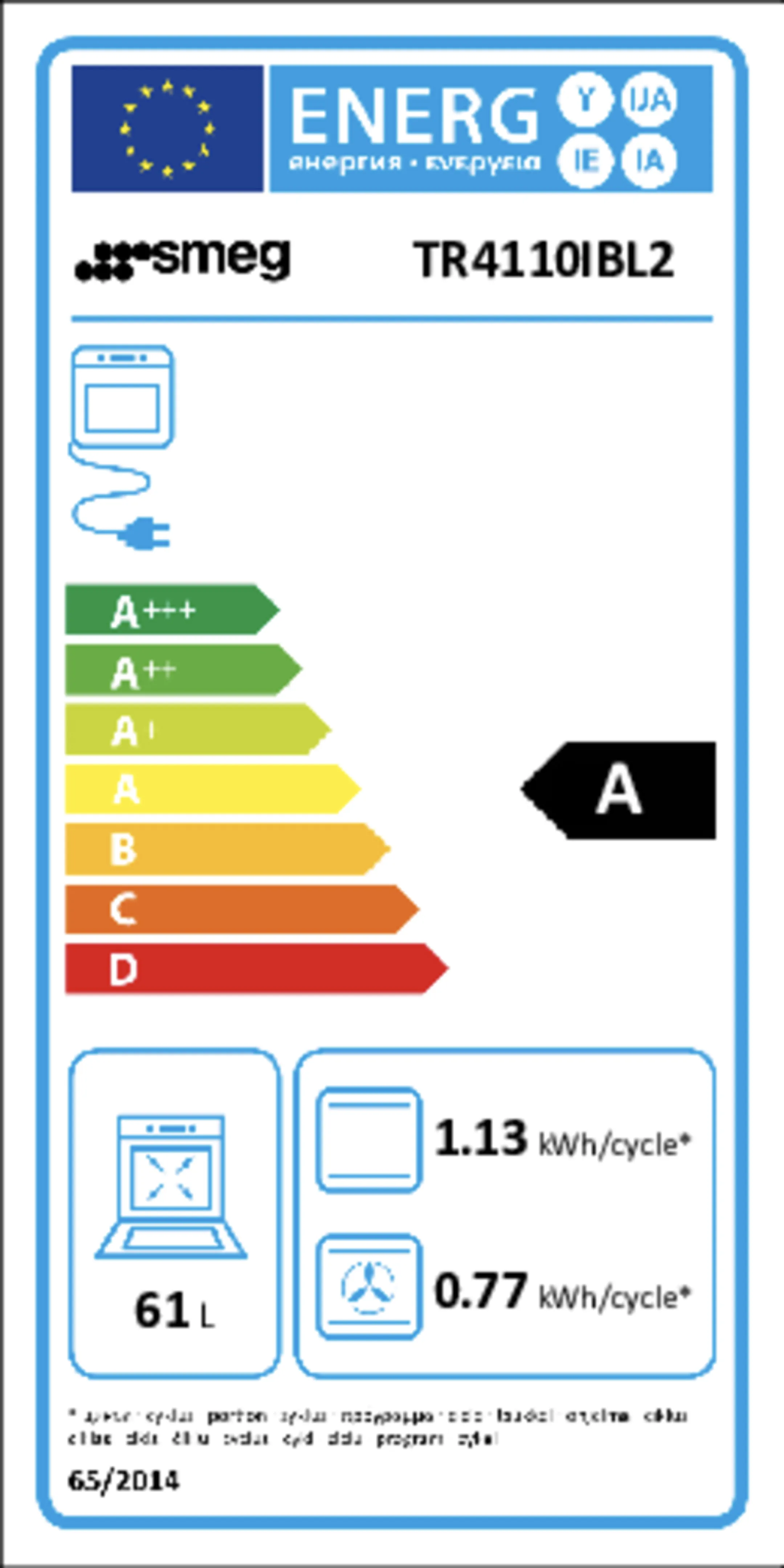 Smeg Stove Victoria TR4110IBL2 - Black image