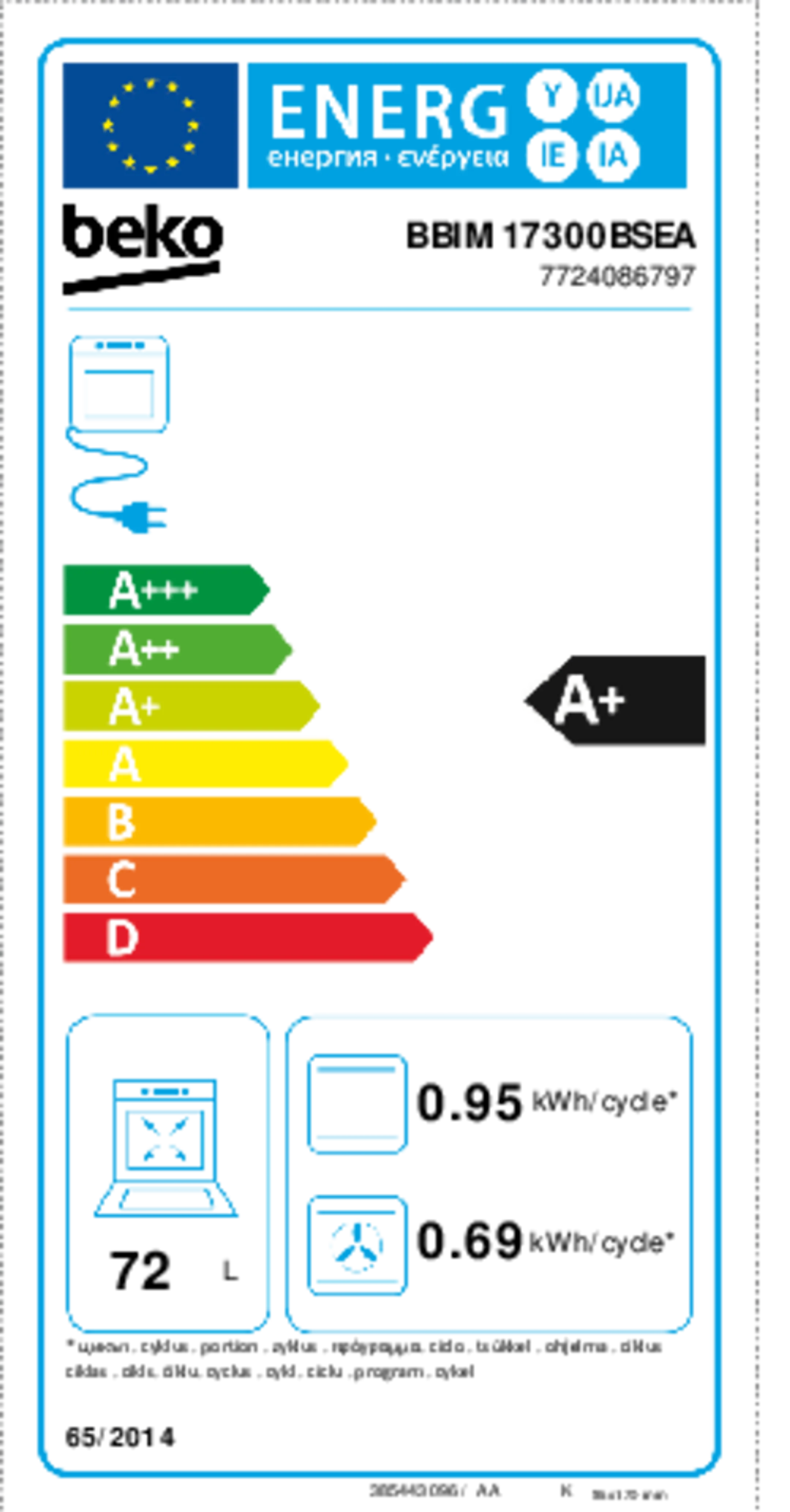 Four Multifonction encastrable BBIM17300BSEA