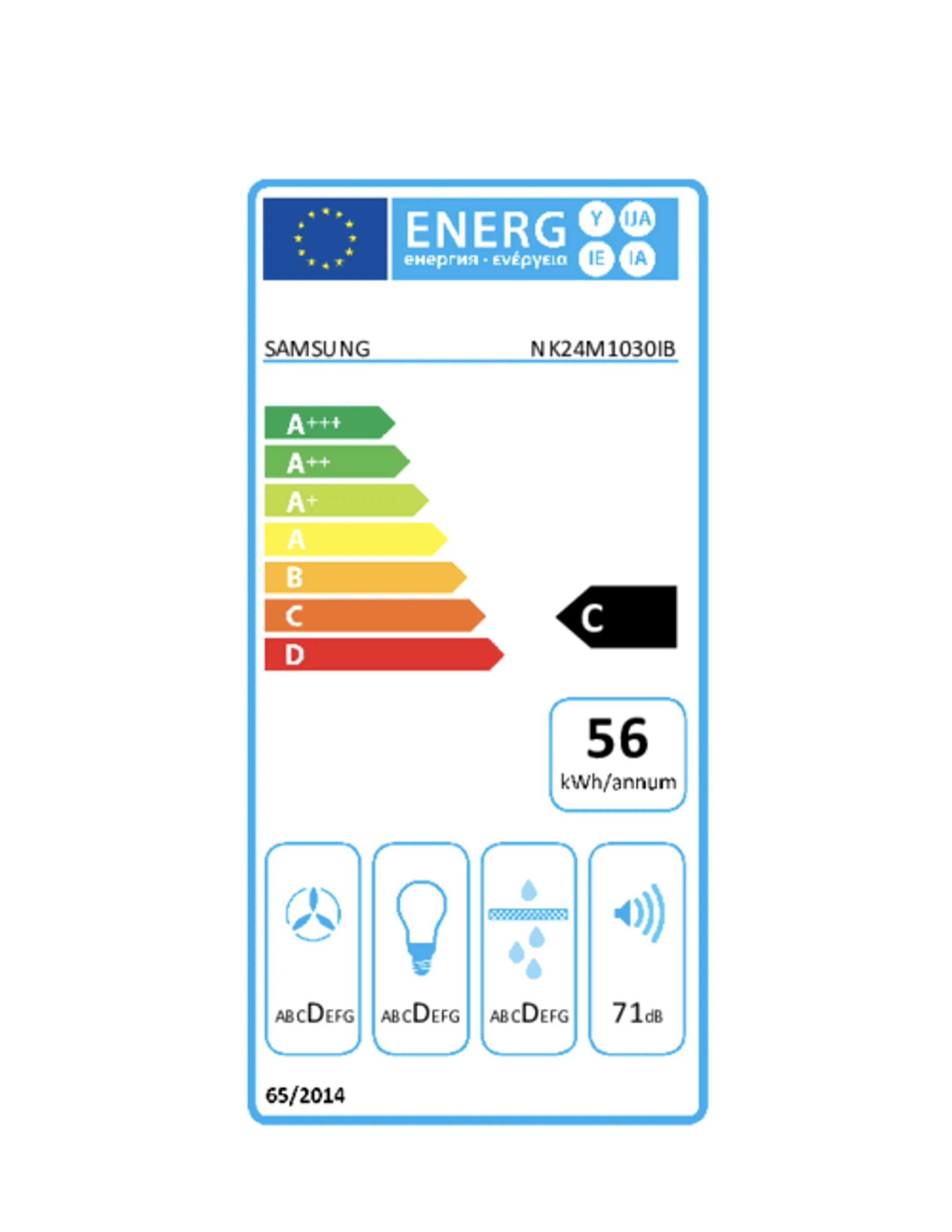 Samsung Hotte télescopique NK24M1030IB/UR image