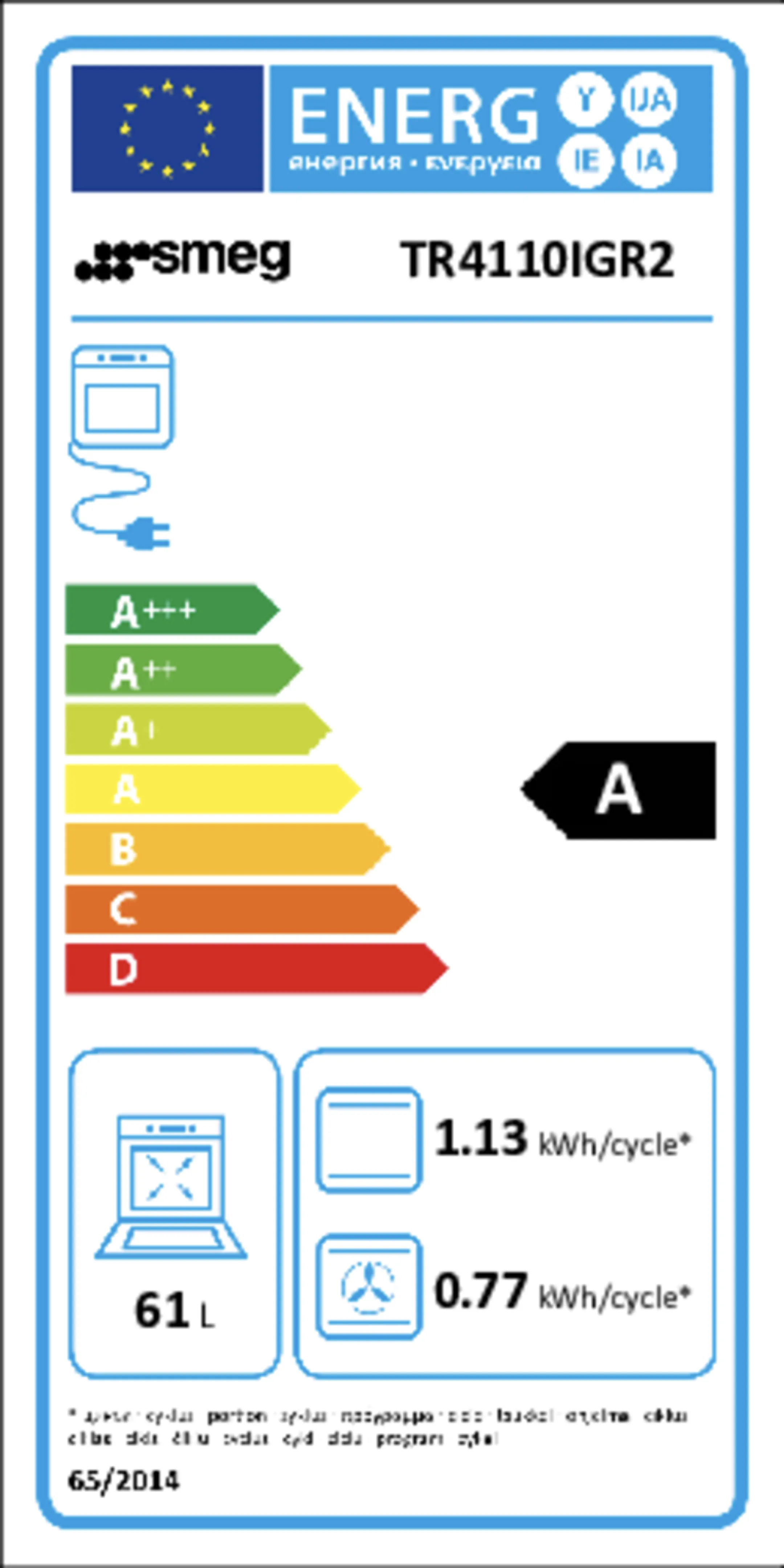 Smeg Herd Victoria TR4110IGR2 - Schiefergrau image