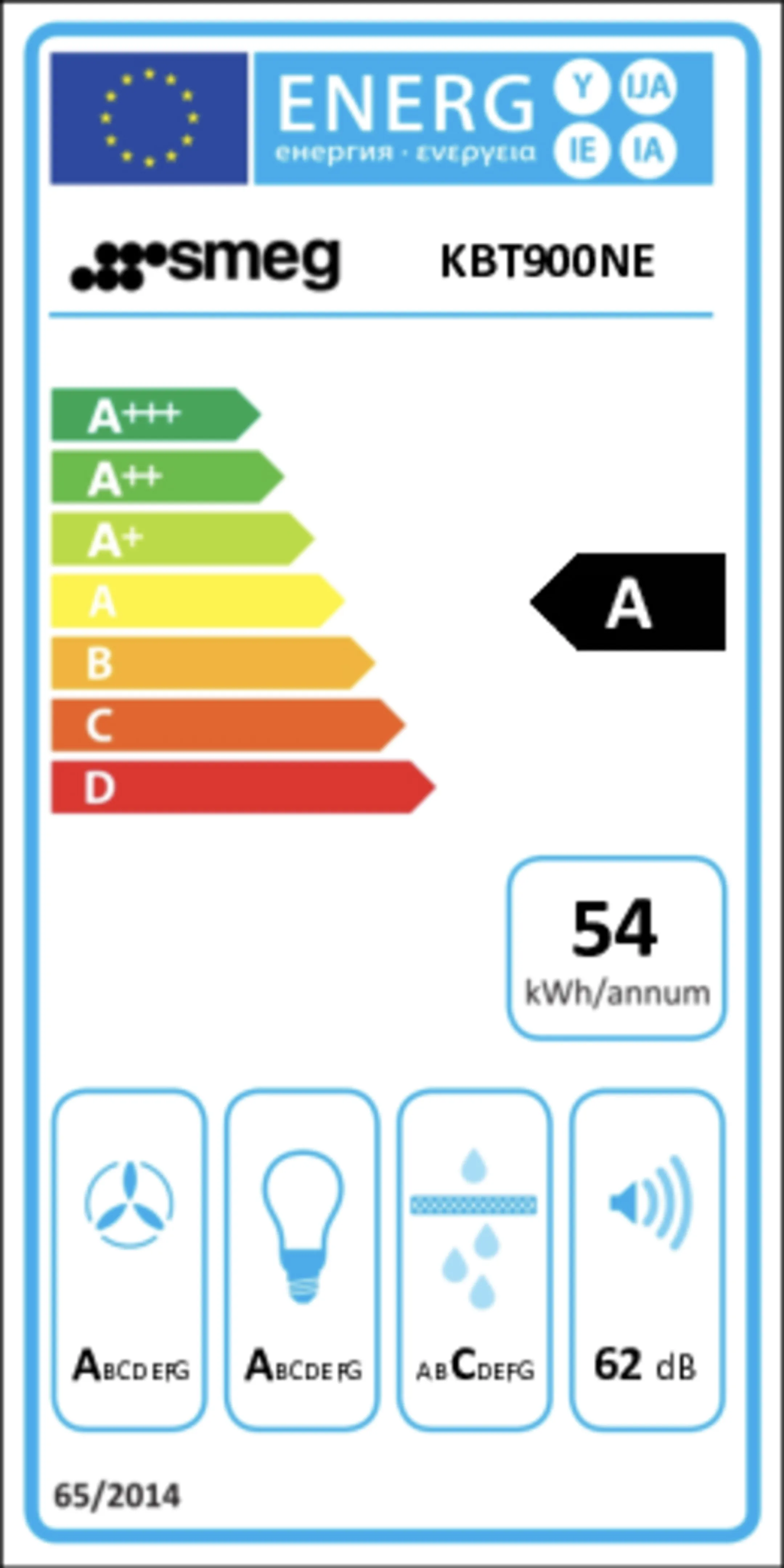 Smeg Hotte décorative KBT900NE - Noir Mat image