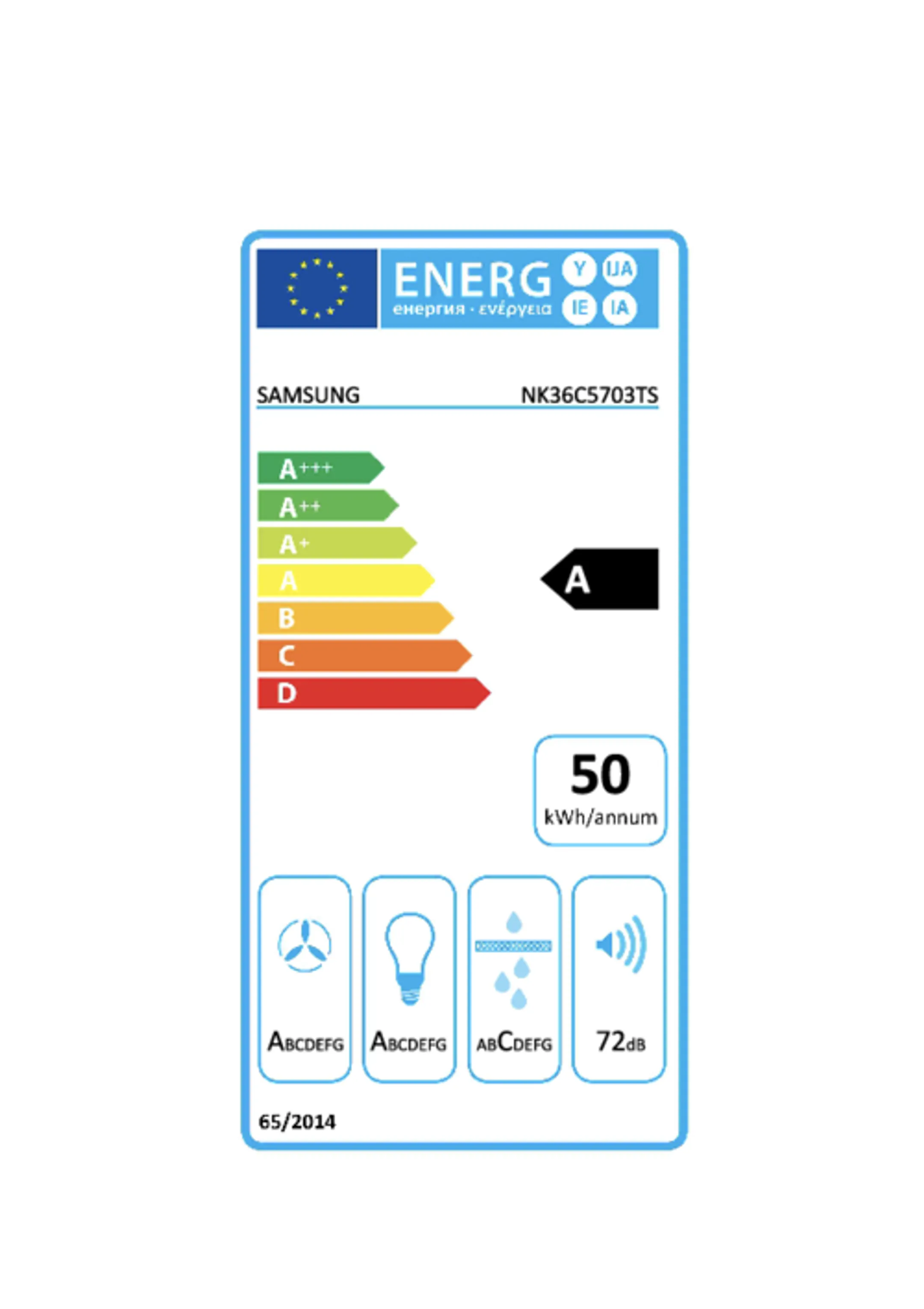 Samsung Bluetooth-Wandhaube NK36C5703TS/UR - Silber image