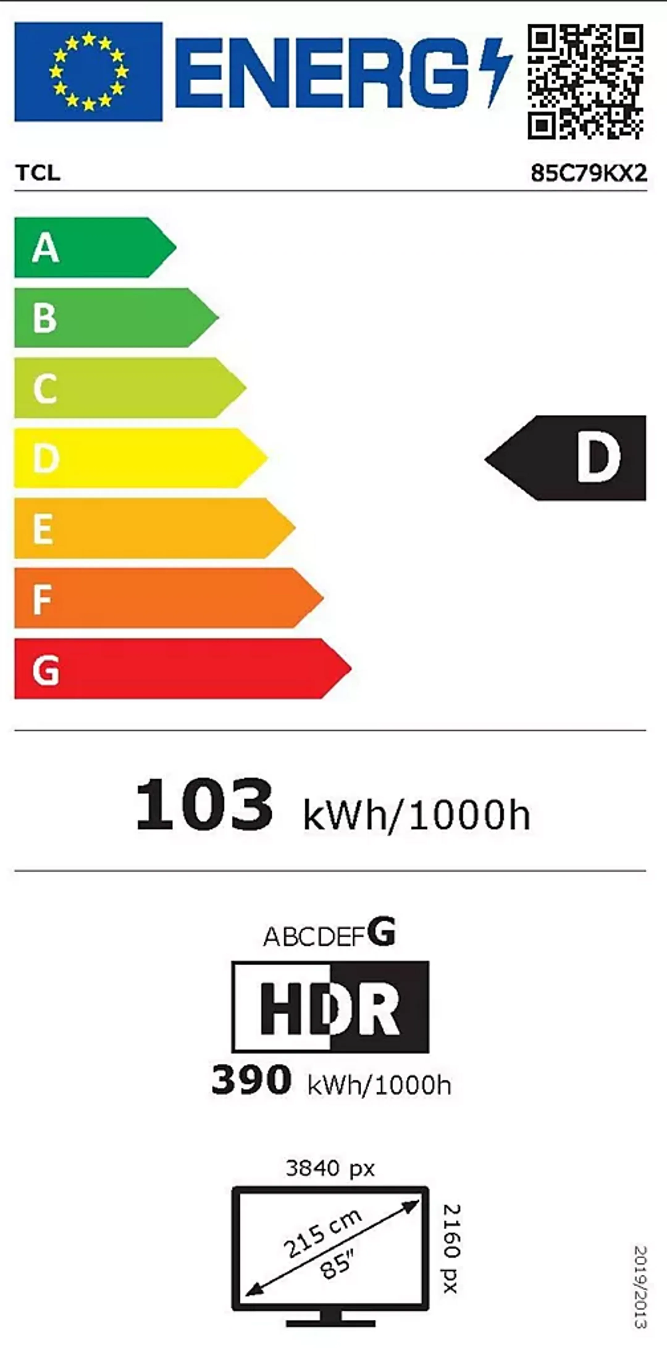 TCL TV 4K QD-Mini LED 85C79K - 85 pouces image