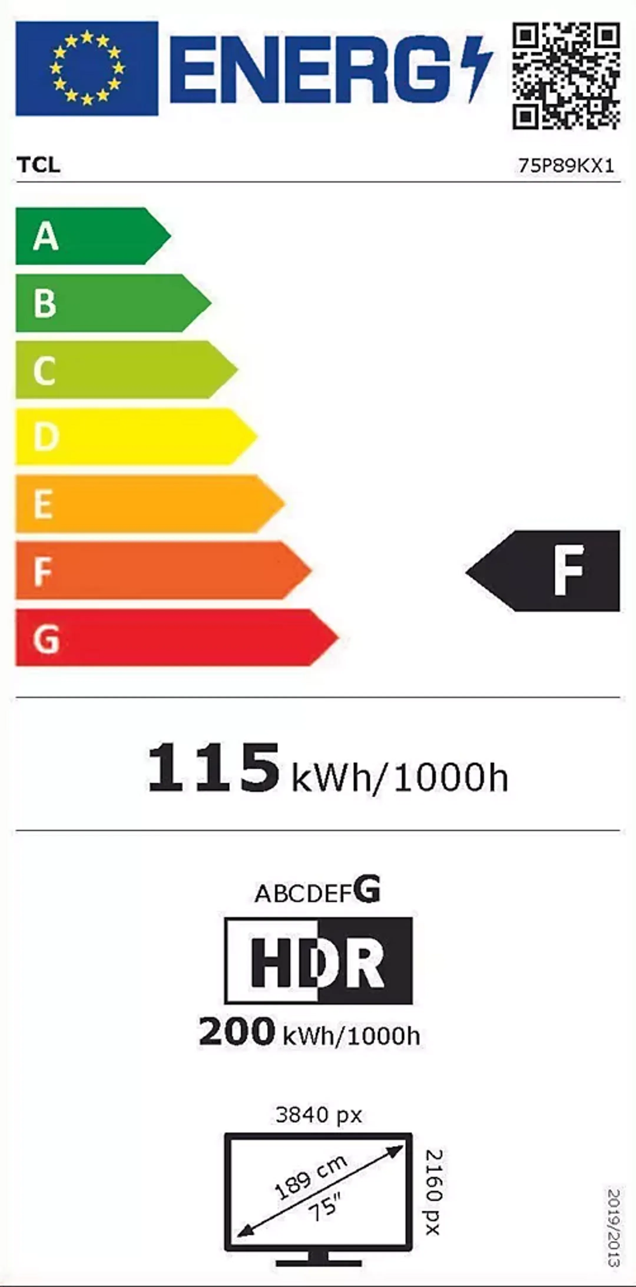 TCL TV QLED 4K 75P89K - 75 pouces image