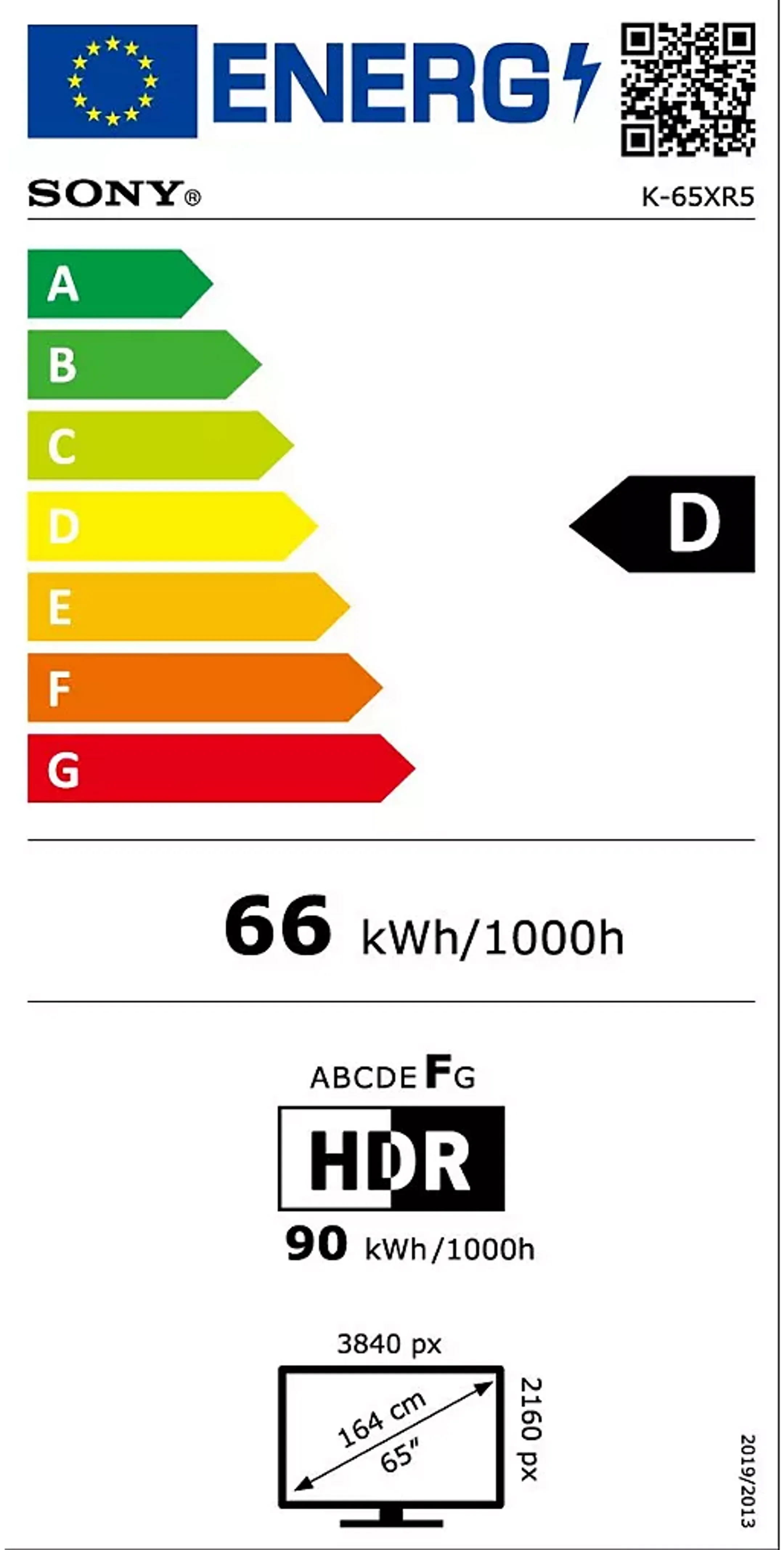 Sony TV Mini LED 4K BRAVIA 5 K65XR59 - 65 inches image