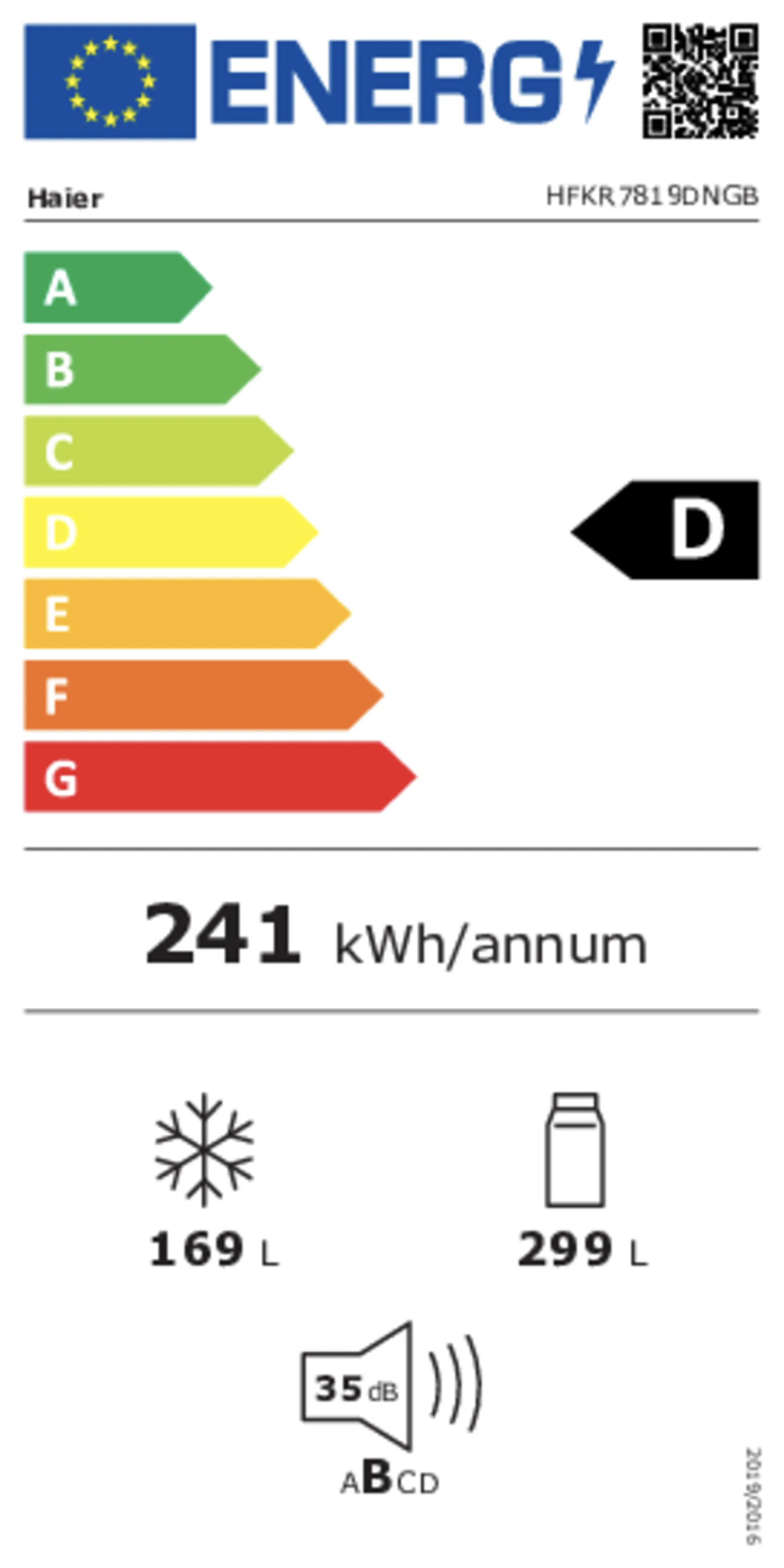 Frigo French Door FD 83 7 HFKR7819DNGB