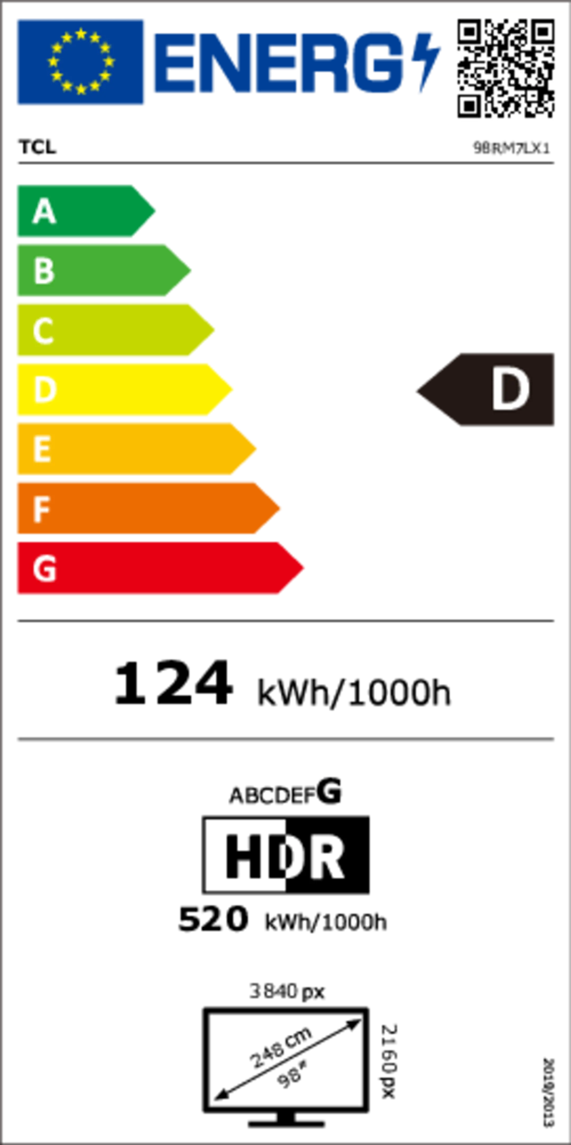 TV RGB-Mini LED 4K 98RM7L 98 pouces