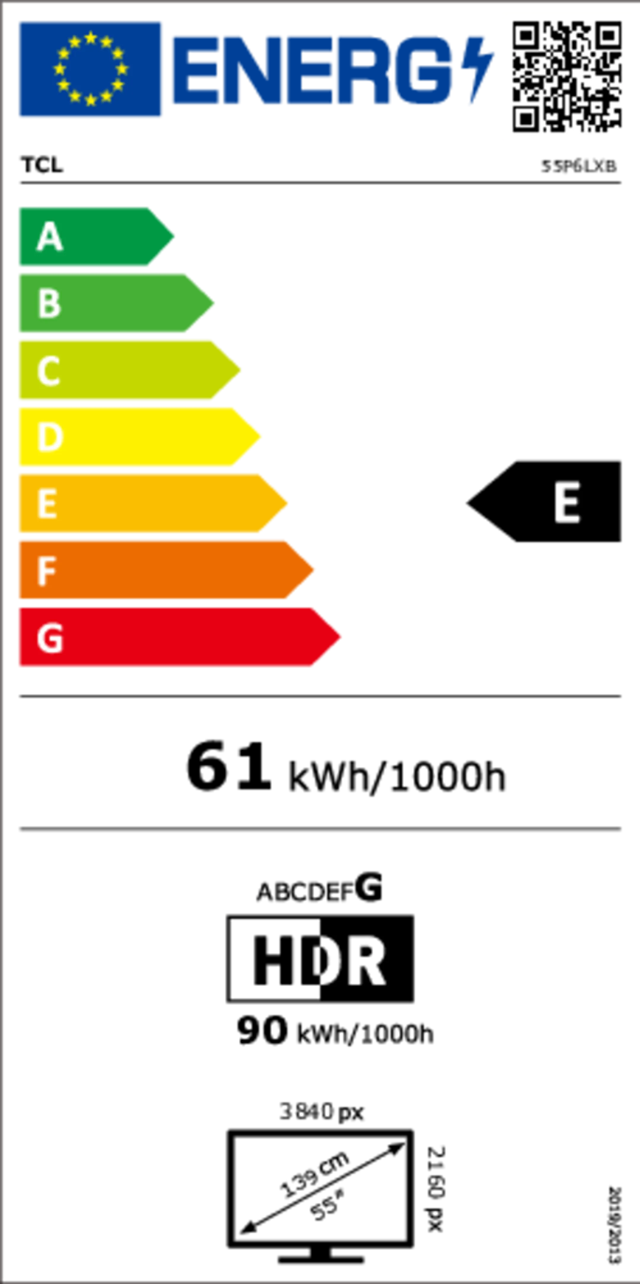 TV QLED 4K 55P6L 55 pouces