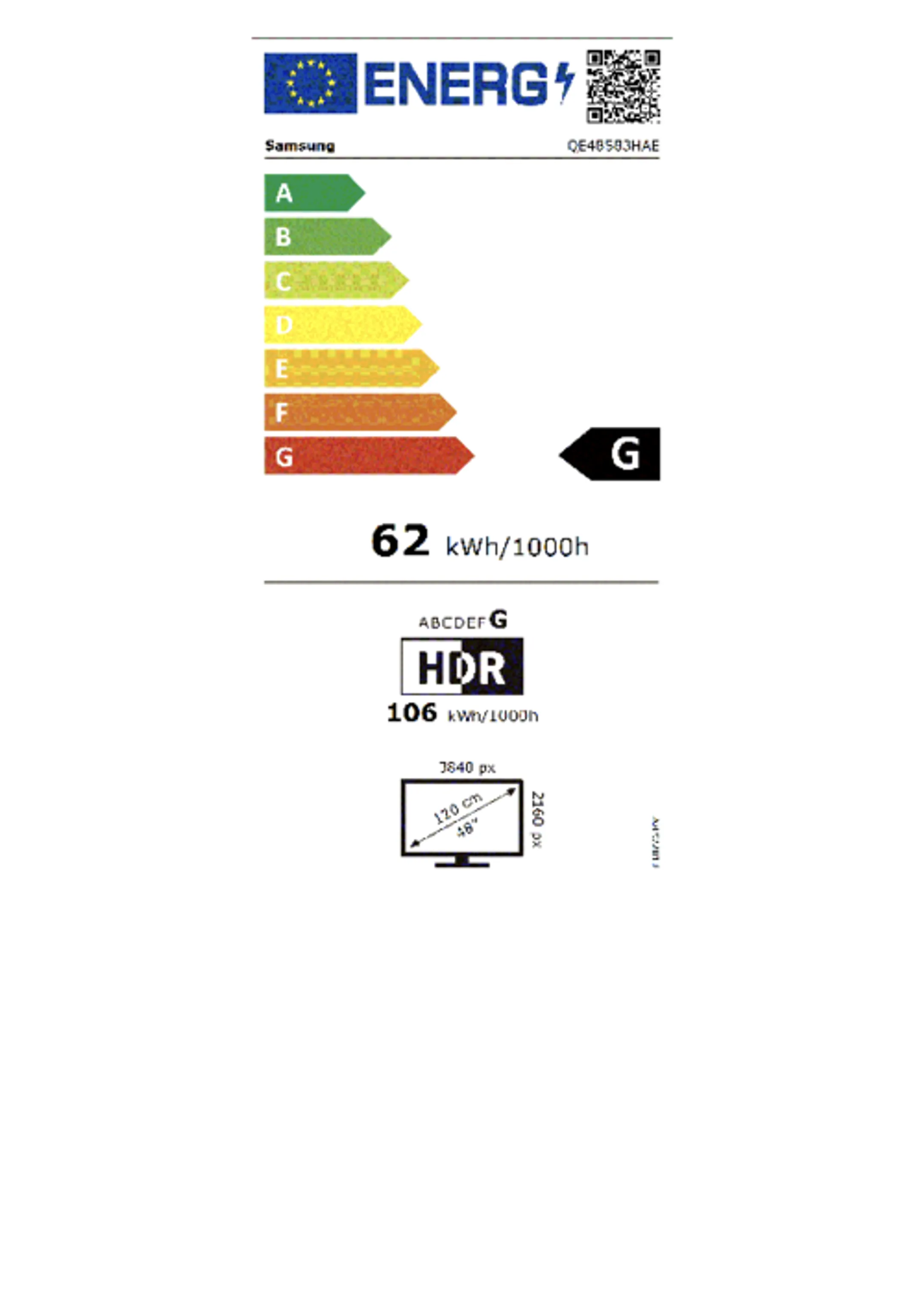 TV OLED 4K QE48S83HAEXXN 48 inches