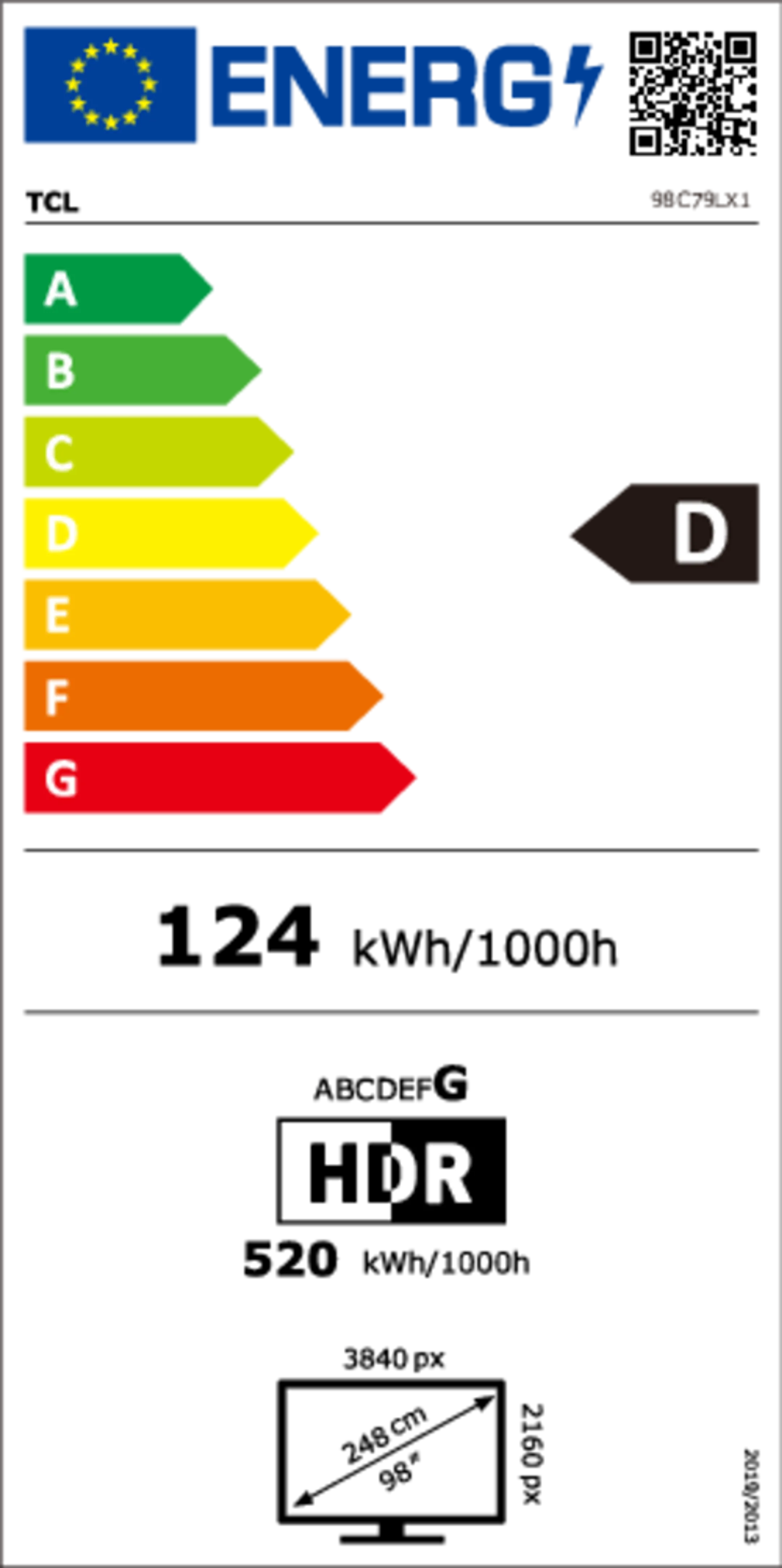 TV SQD-Mini LED 4K 98C79L 98 inches