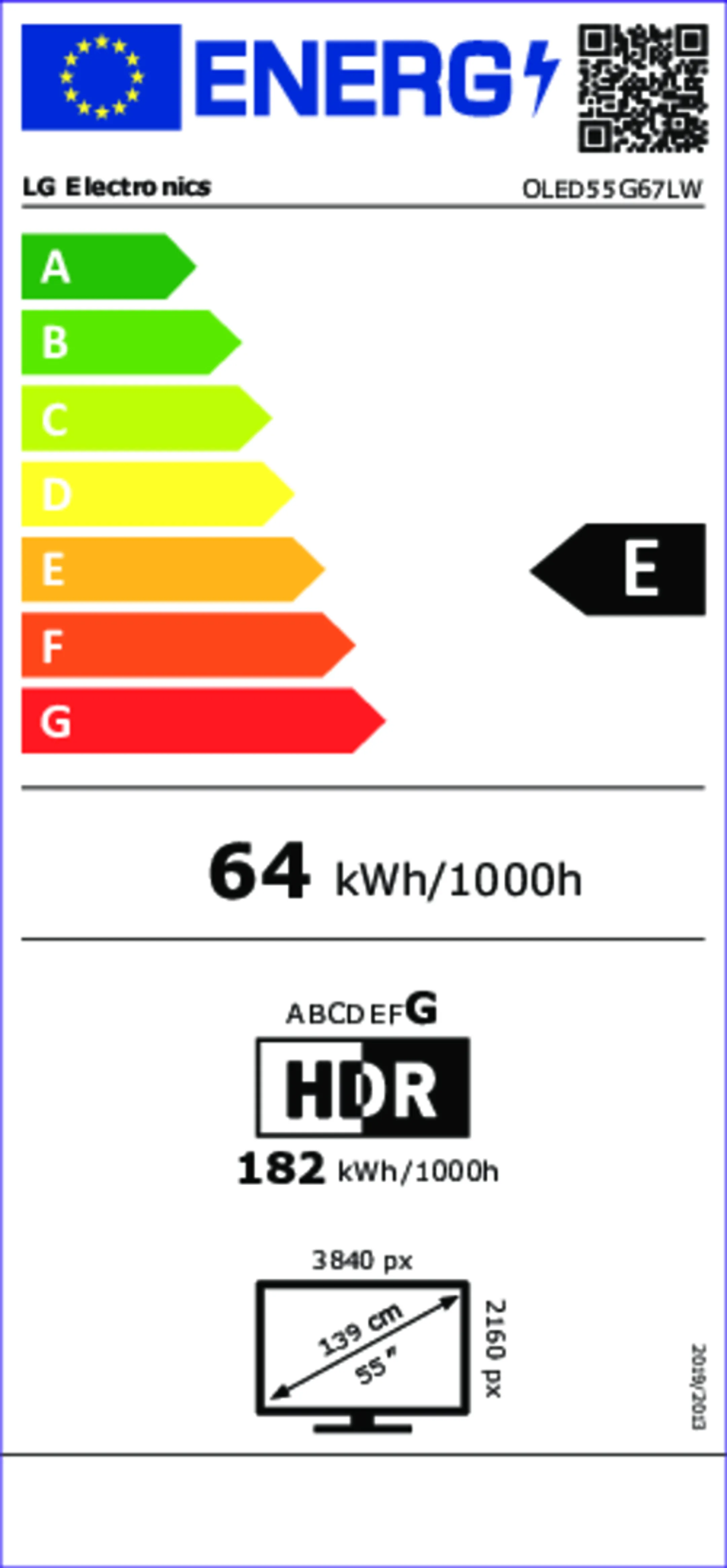 TV OLED evo AI 4K OLED55G67LW 55 inches