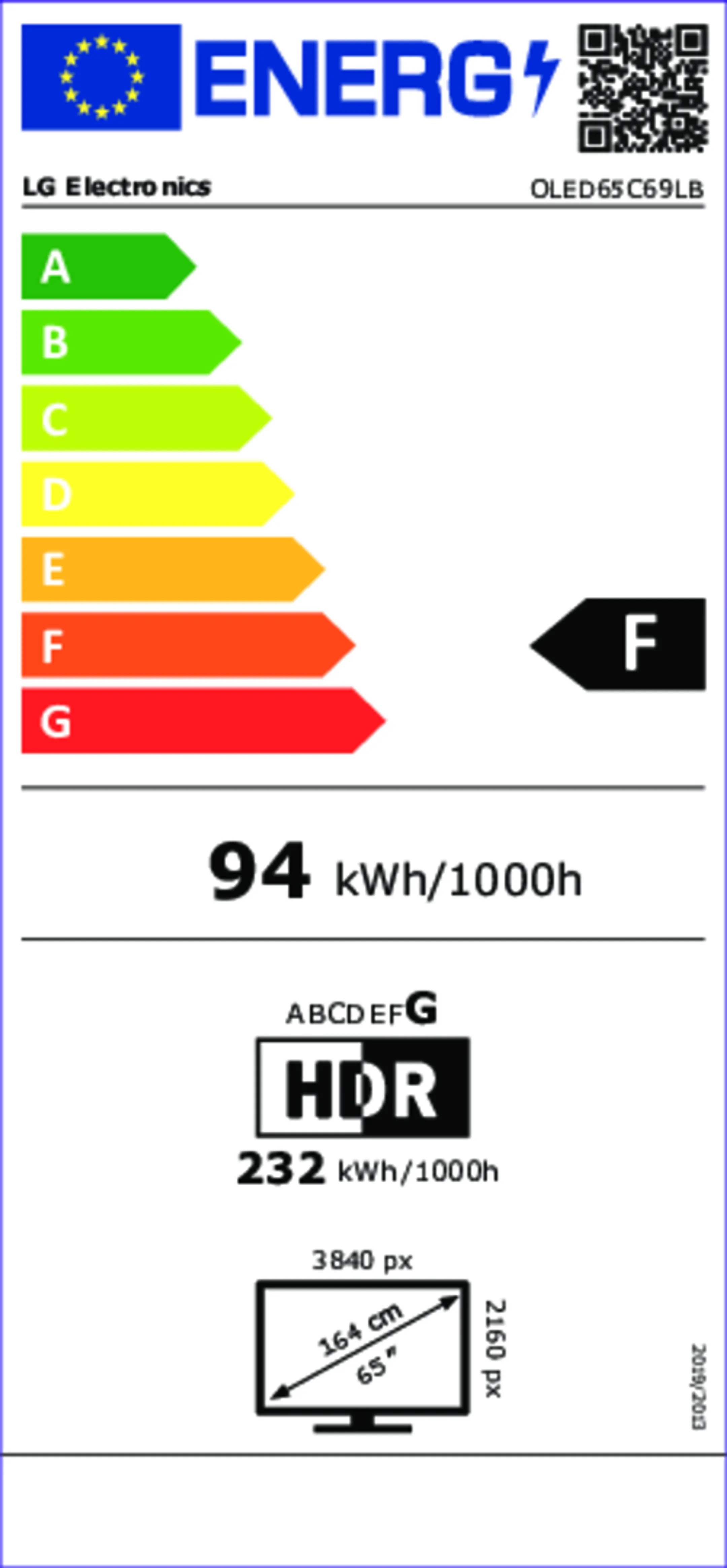 TV OLED evo AI 4K OLED65C69LB 65 inches