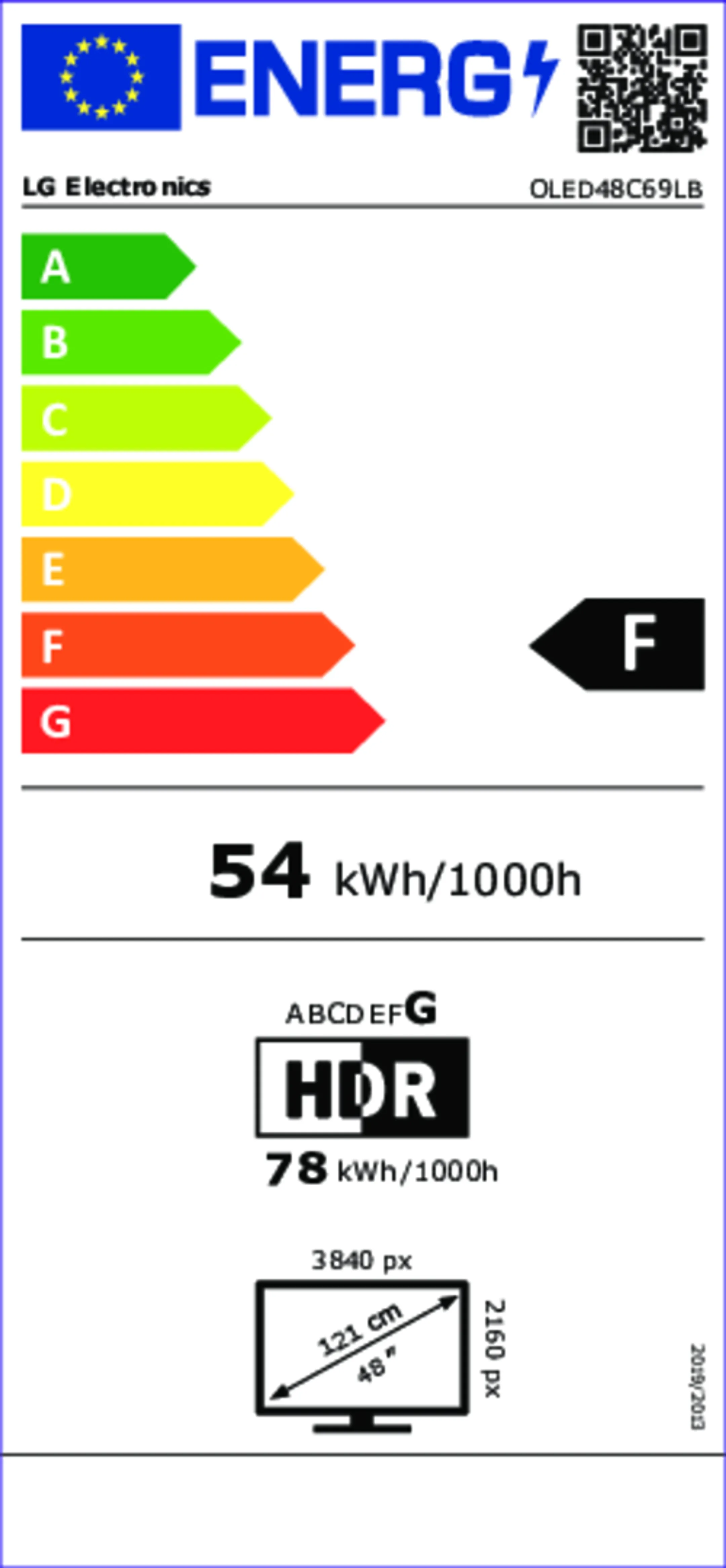 TV OLED evo AI 4K OLED48C69LB 48 inches