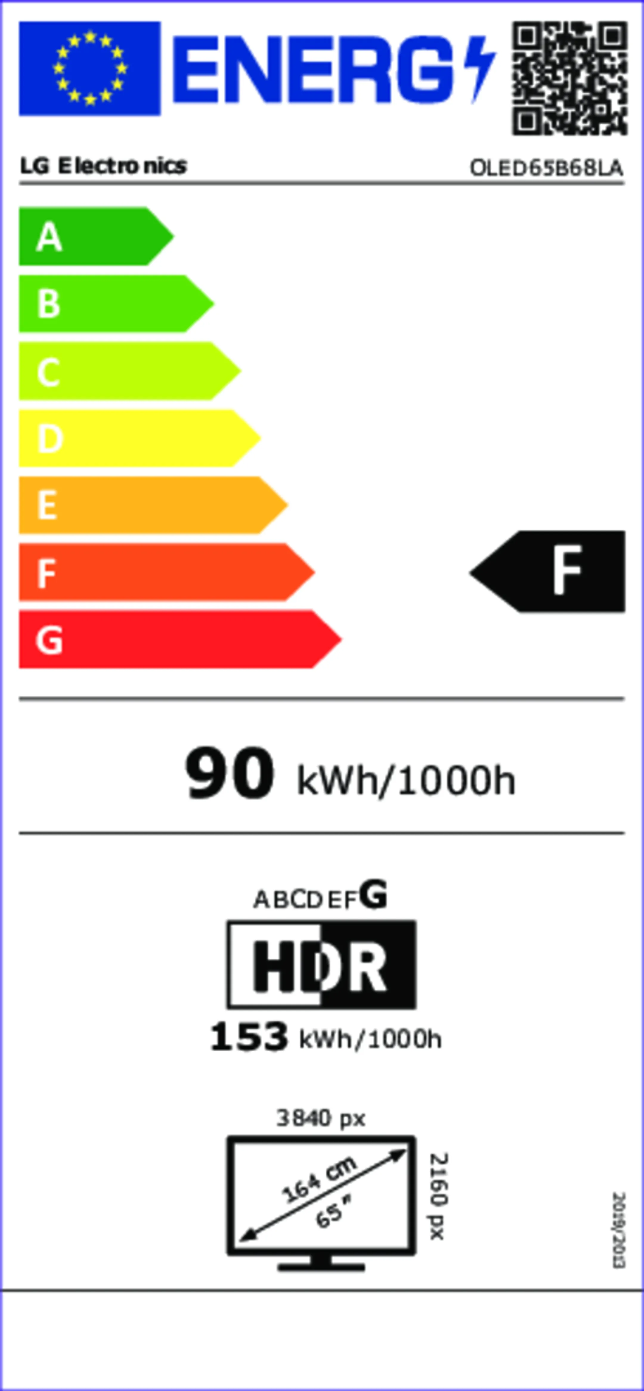 TV OLED 4K OLED65B68LA 65 pouces