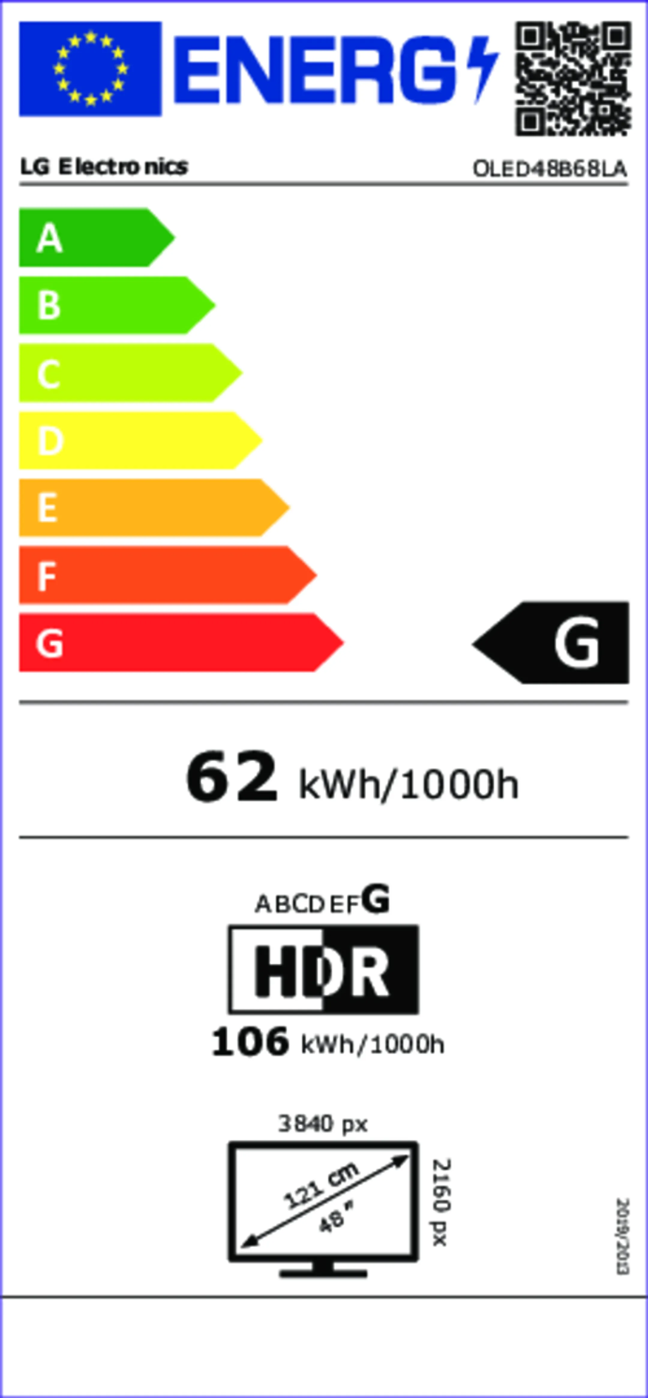 TV OLED 4K OLED48B68LA 48 pouces