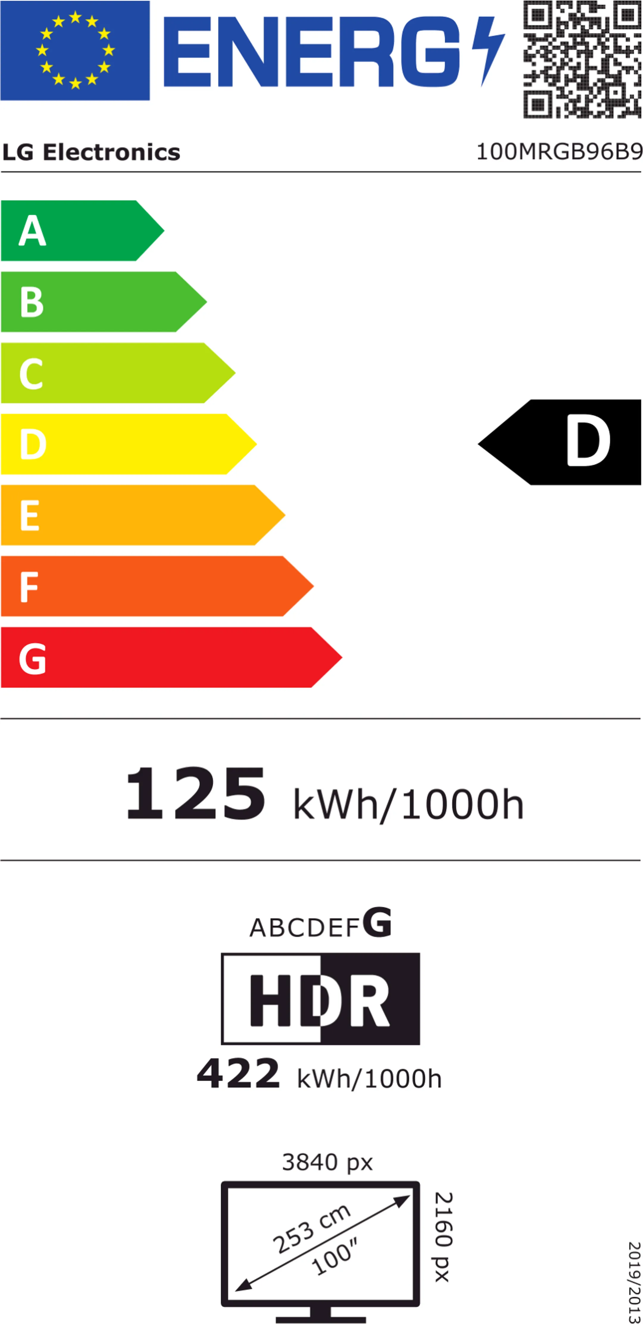 TV Micro RGB evo AI 4K 100MRGB96B9 100 inches