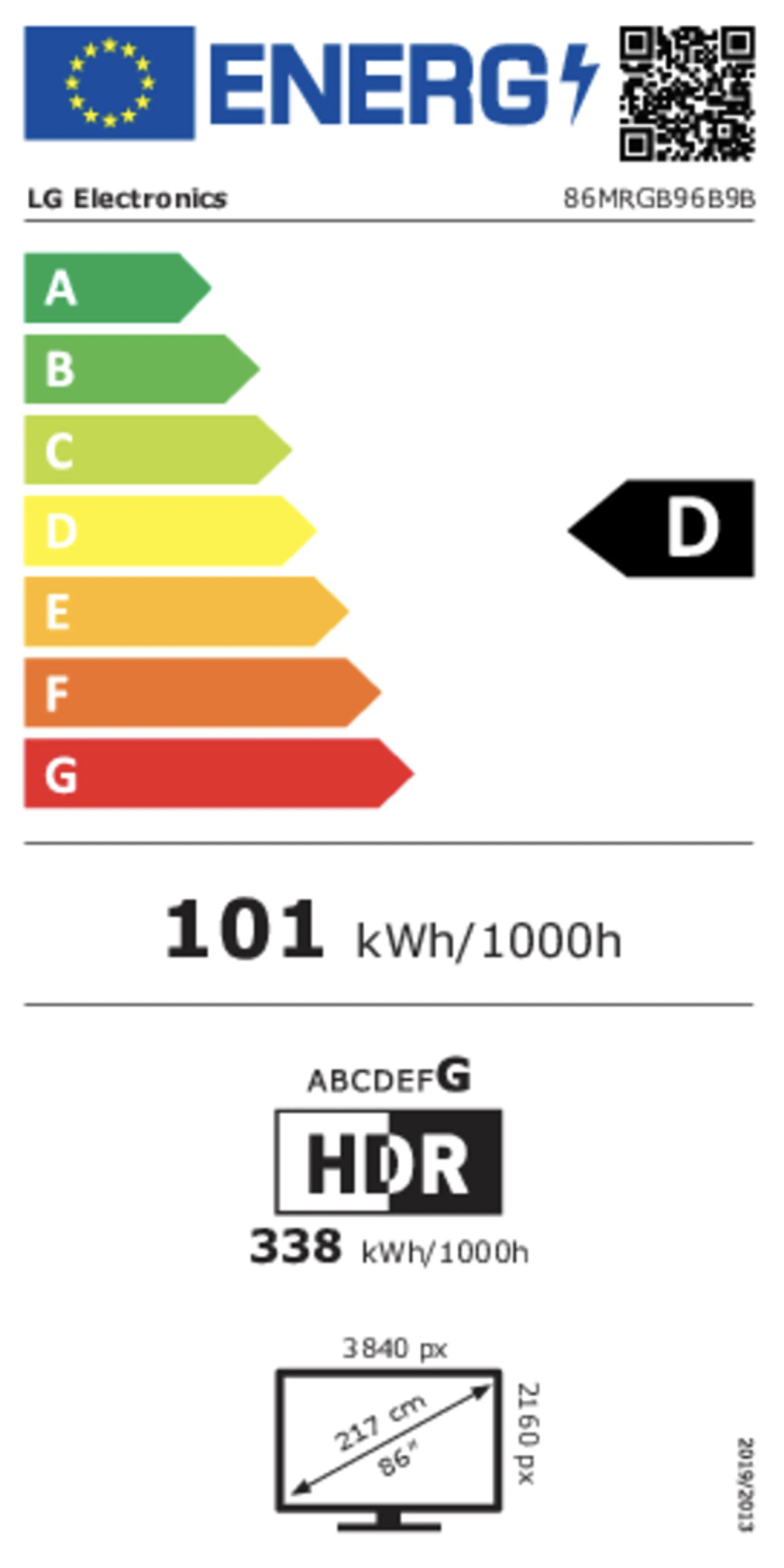 TV Micro RGB evo AI 4K 86MRGB96B9 86 inches