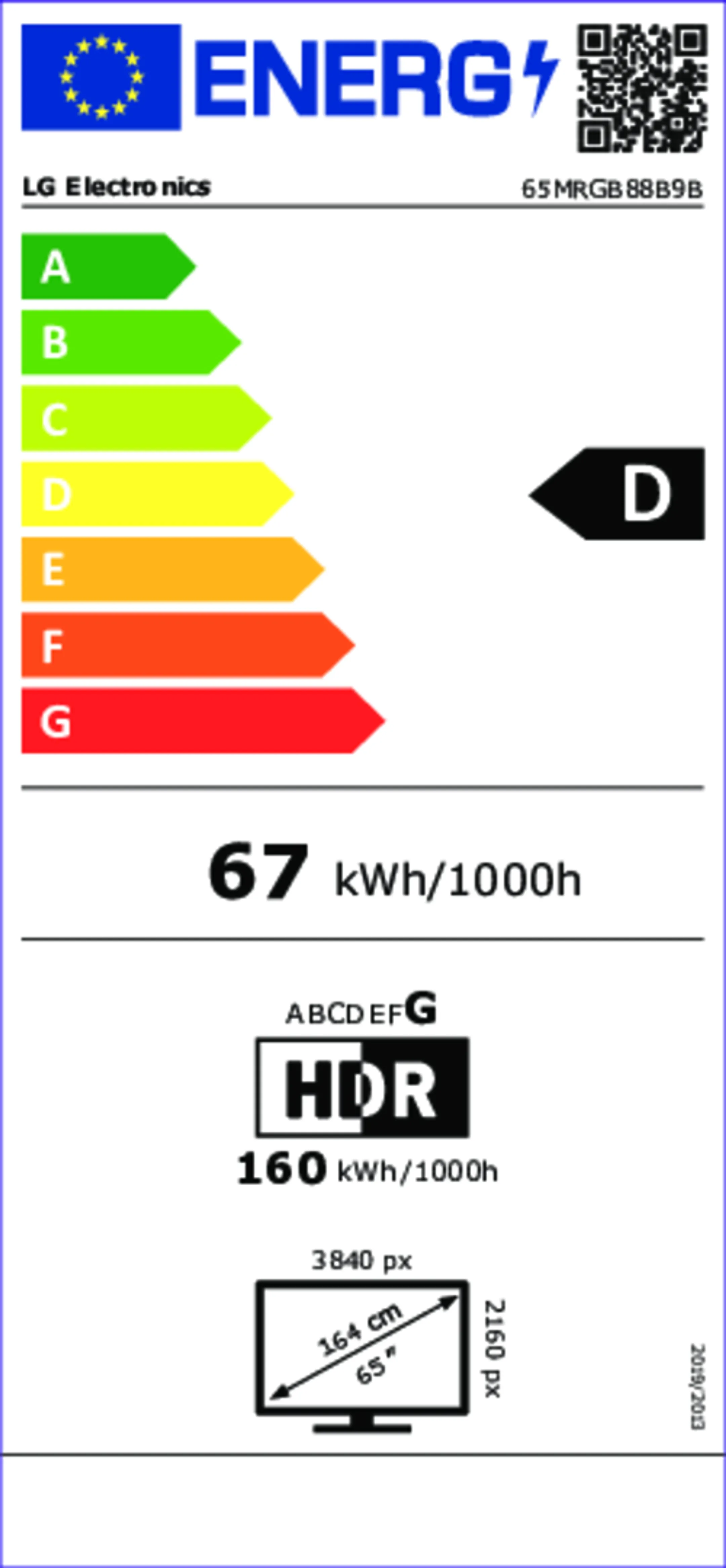TV Mini RGB evo AI 65MRGB88B9B 65 inches