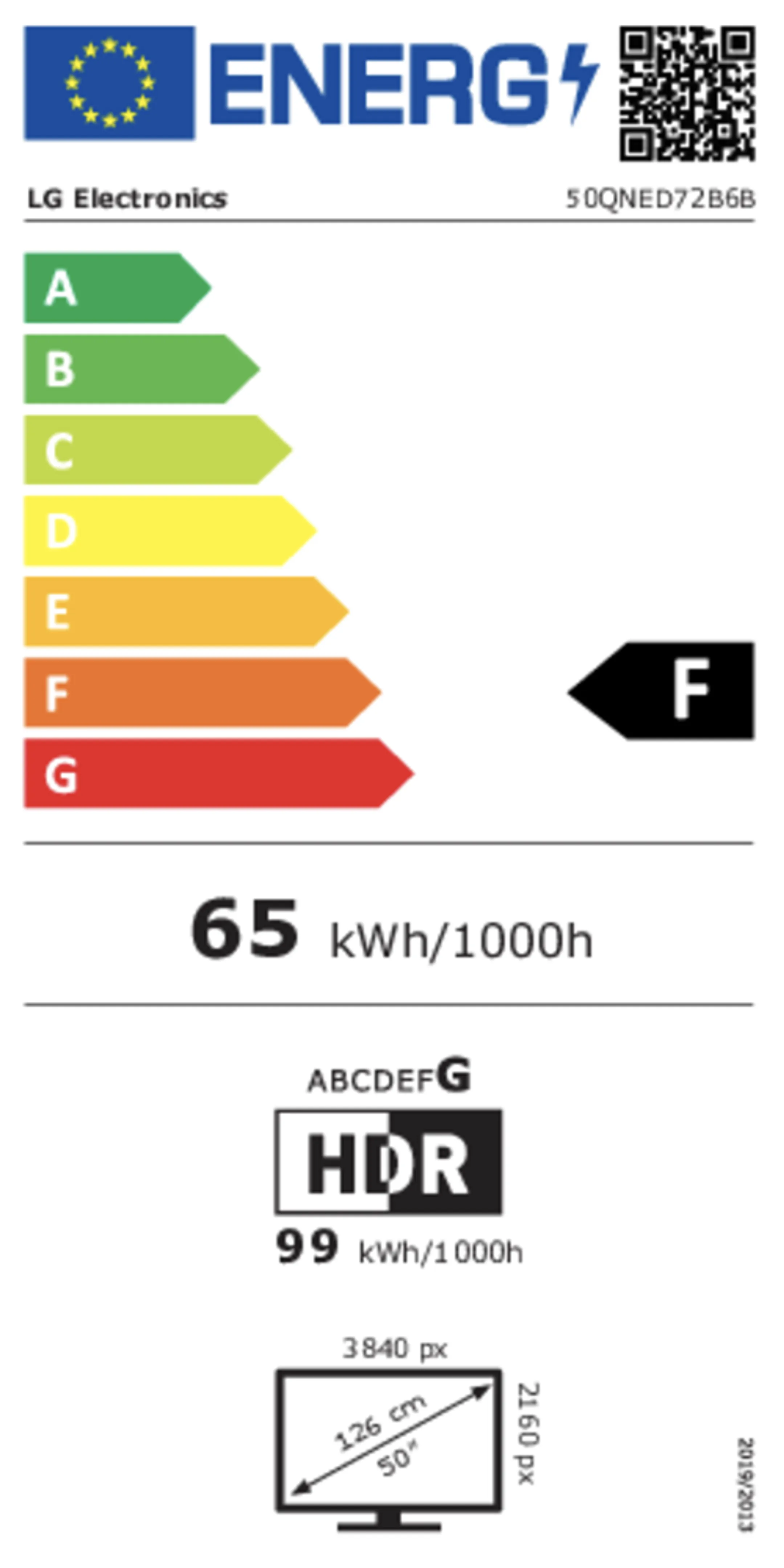 TV QNED AI Mini LED 4K 50QNED72B6B 50 inches