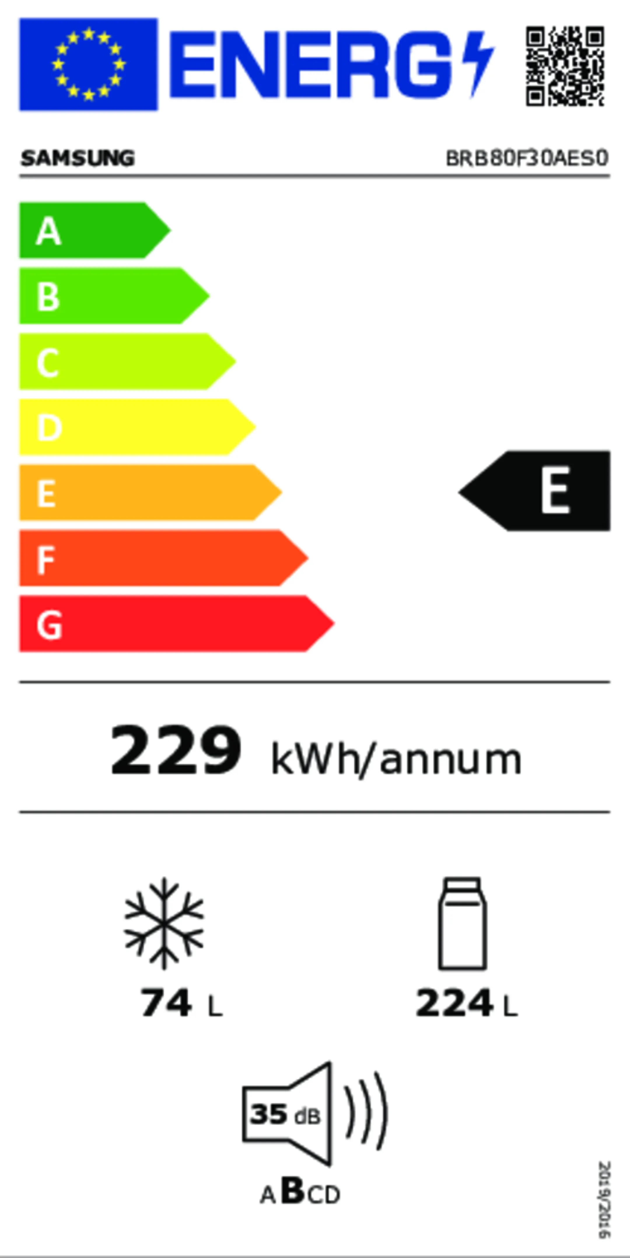 Combi Frigo congélateur encastrable Bespoke AI BRB80F30AES0EF